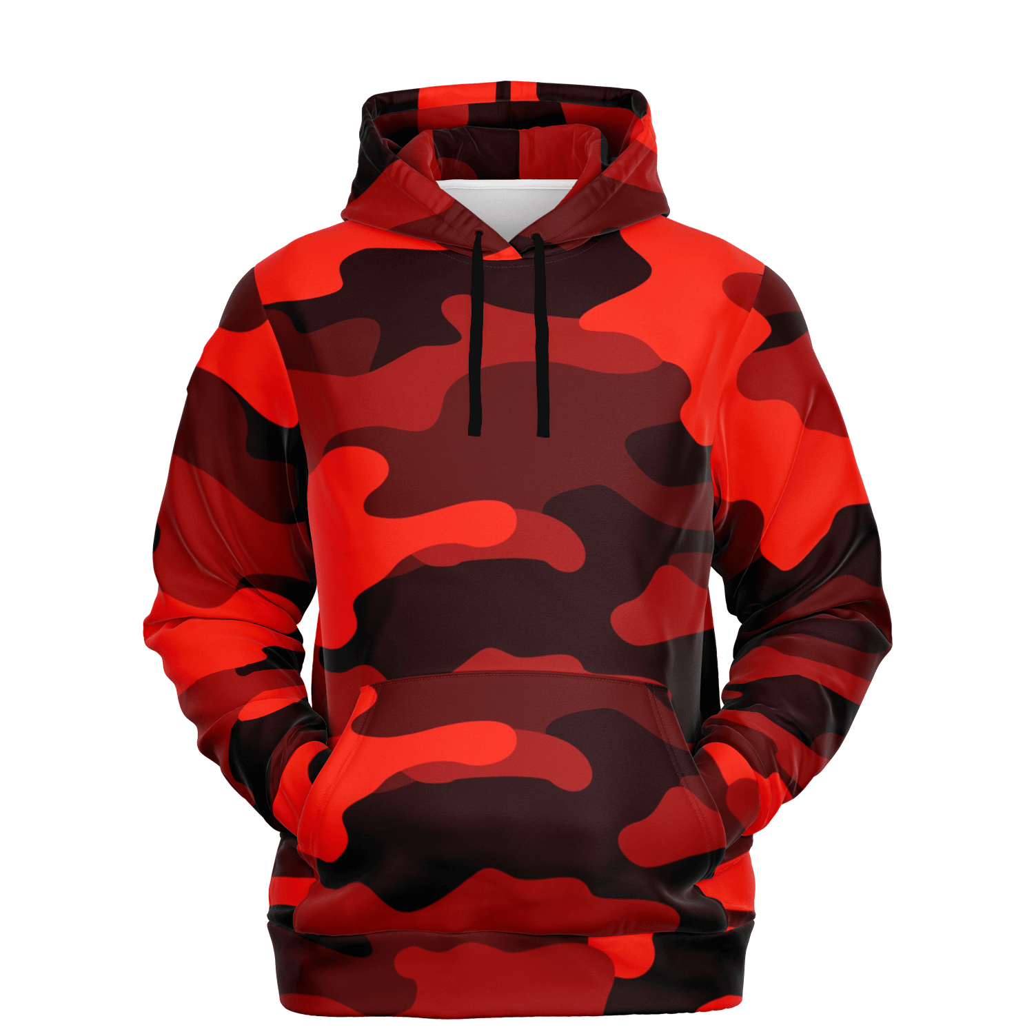 Red camo hoodie hotsell