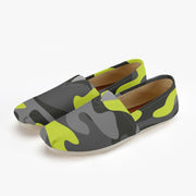 Camo Toms | Black, Gray, and Yellow camouflage Canvas Shoes Camo Colors