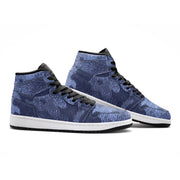Camo Sneakers AJ 1 | High-Top | Denim Blue Camouflage Camo Colors