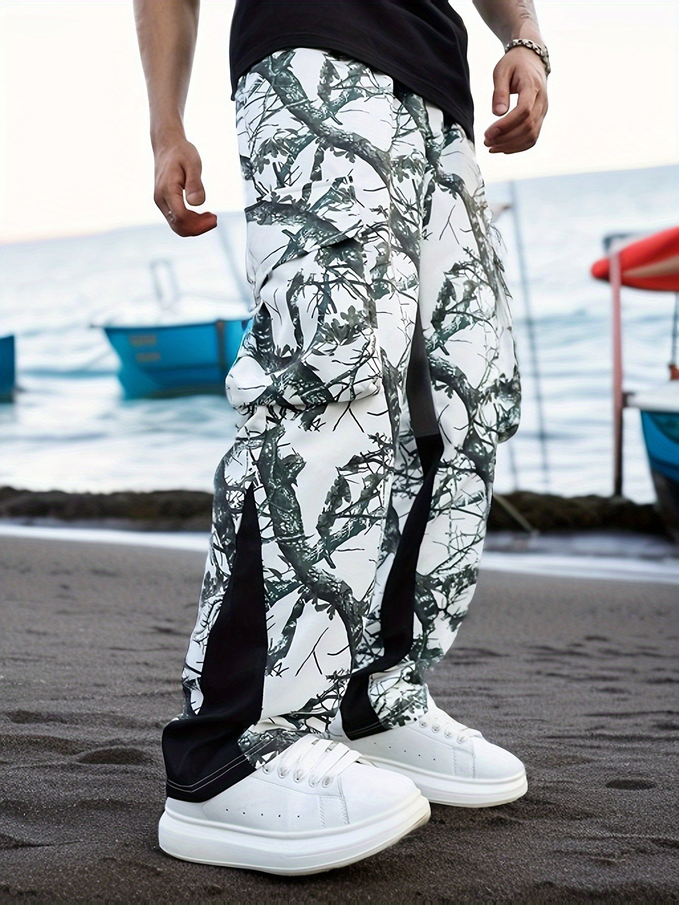 Plus Size Camo Cargo Pants for Men | Casual Style Camo Colors