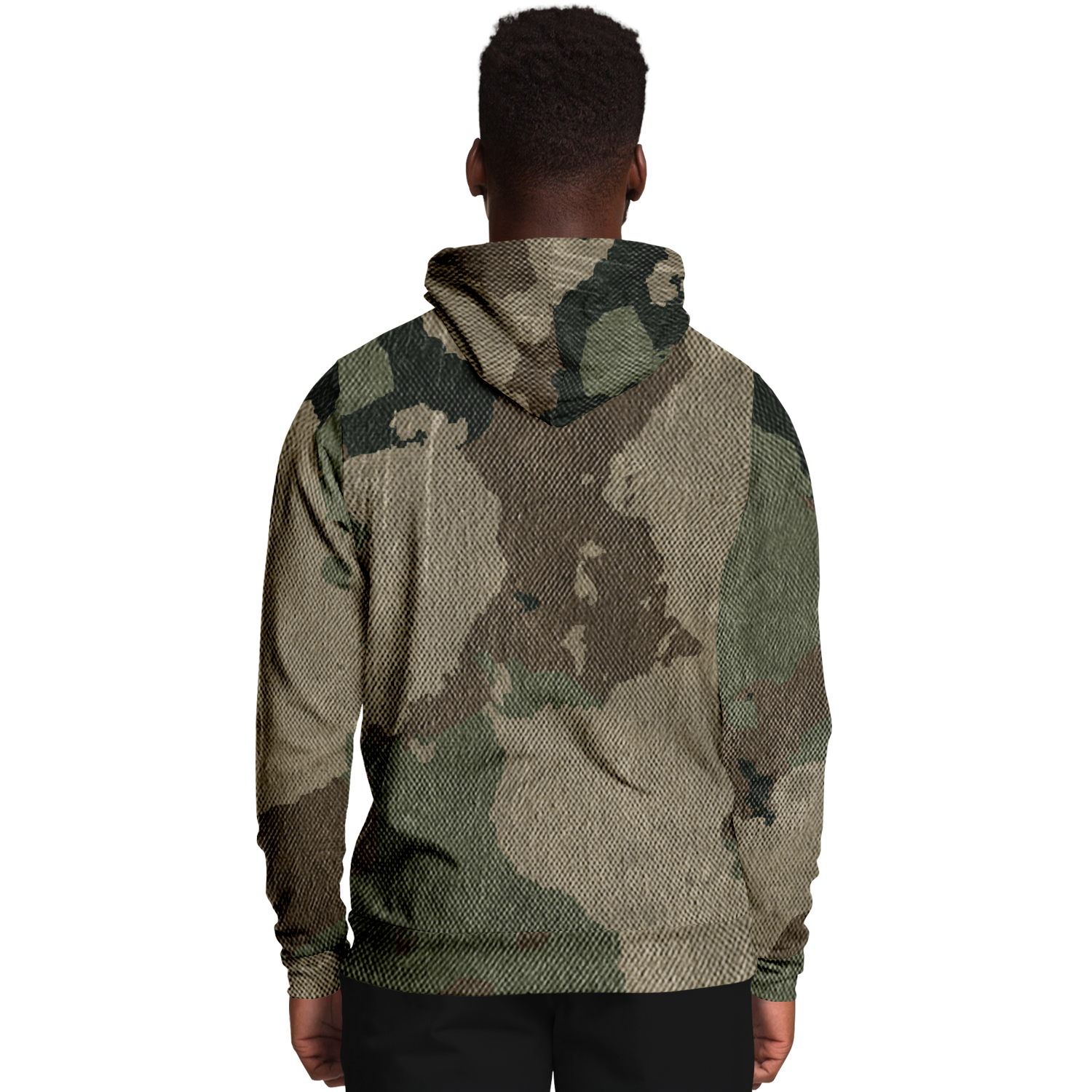 Camo Hoodie | Dirty Old Brown Pullover Camo Colors