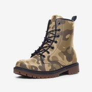 Camo Boots | Leather Camouflage in Classic Khaki Camo Colors
