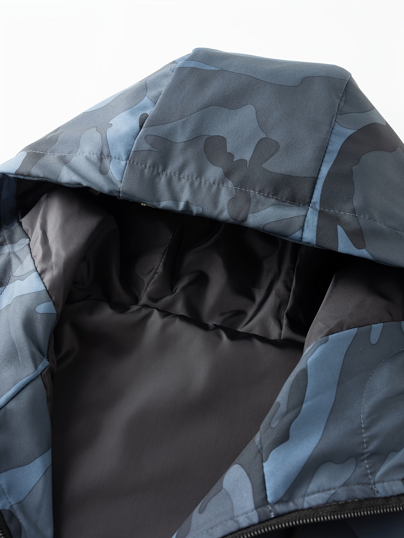Long Sleeve Hooded Zipper Jacket for Men Camo Colors