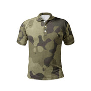 Camo Golf Shirt | Green Fabric Camo Colors
