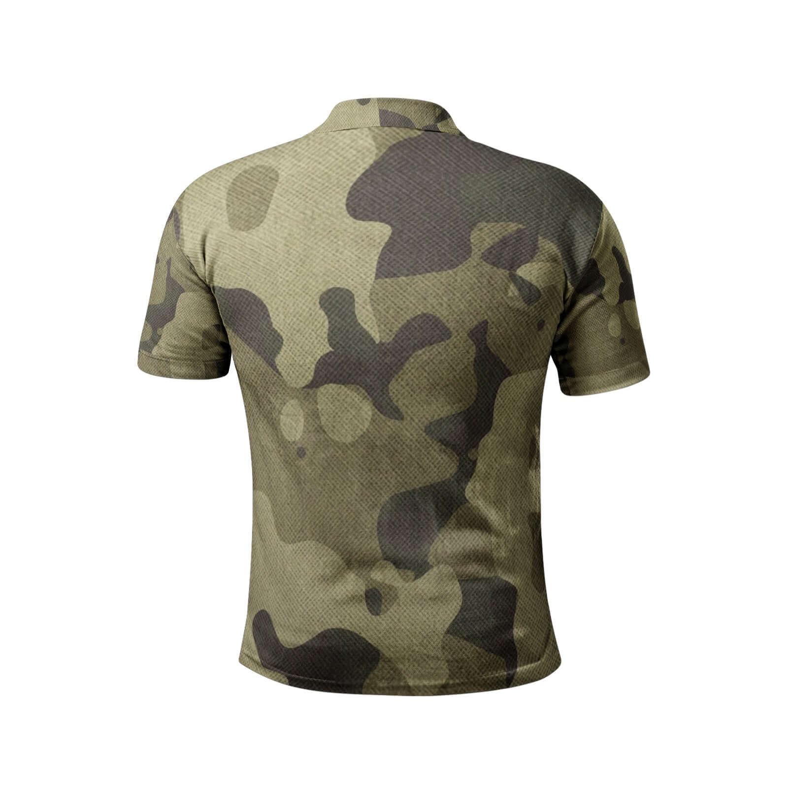 Camo Golf Shirt | Green Fabric Camo Colors