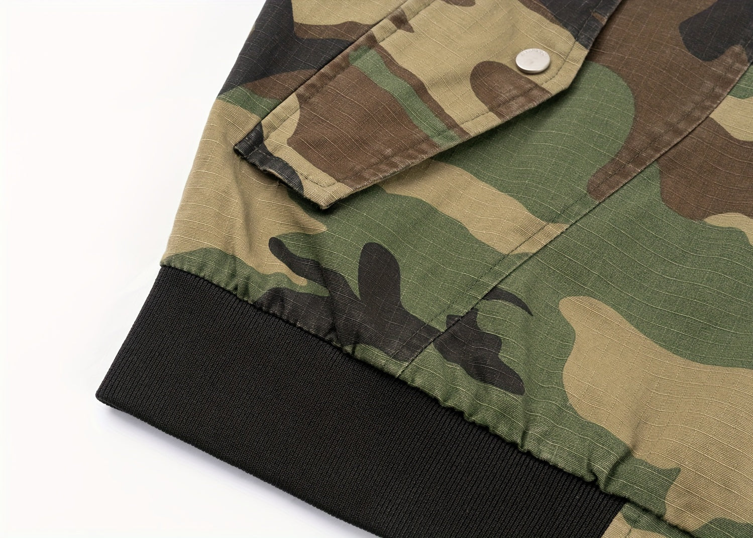 Casual Camo Print Bomber Jacket for Women, Zip-Up Outerwear Camo Colors