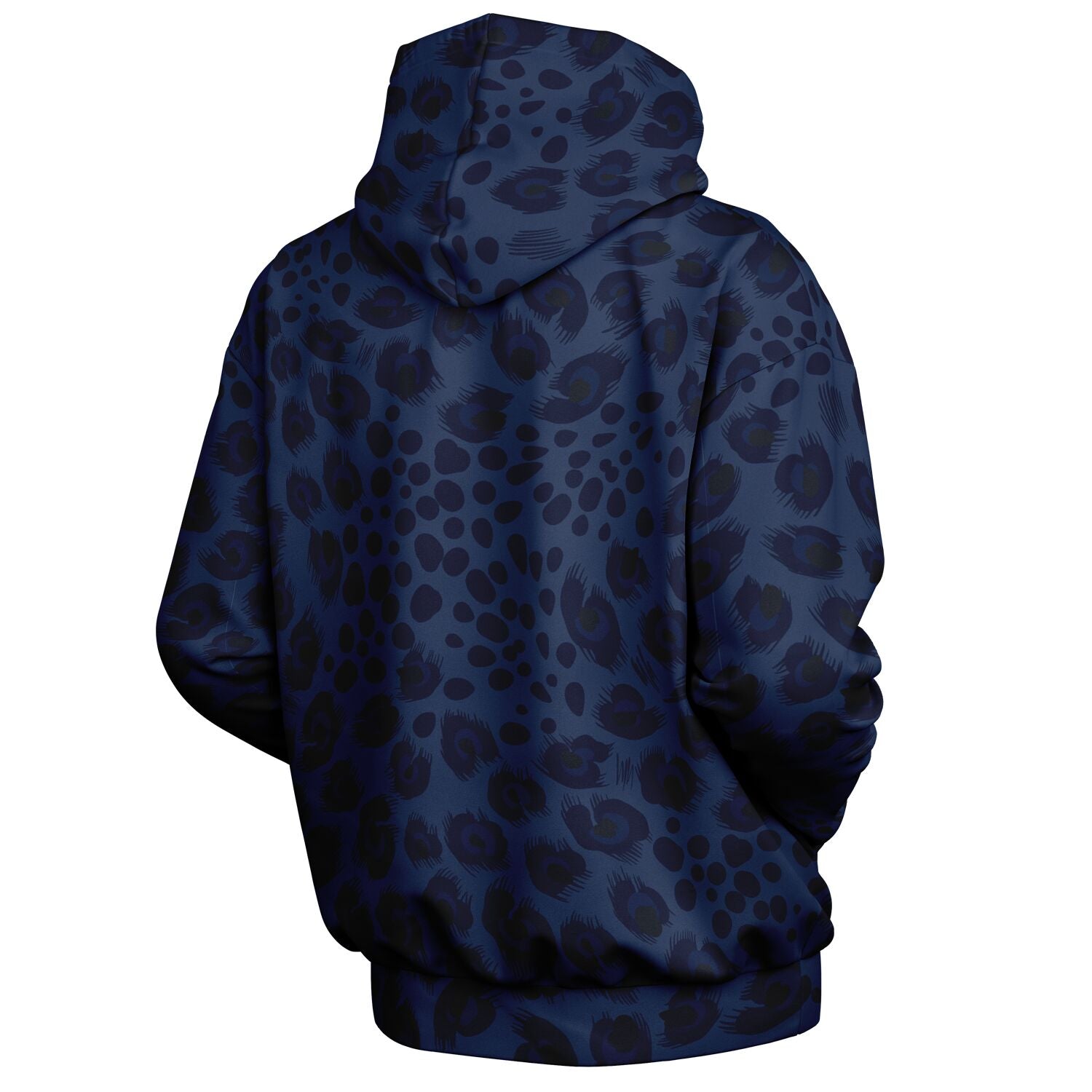 Oversized Leopard Hoodie | Deep Blue | Camo Colors
