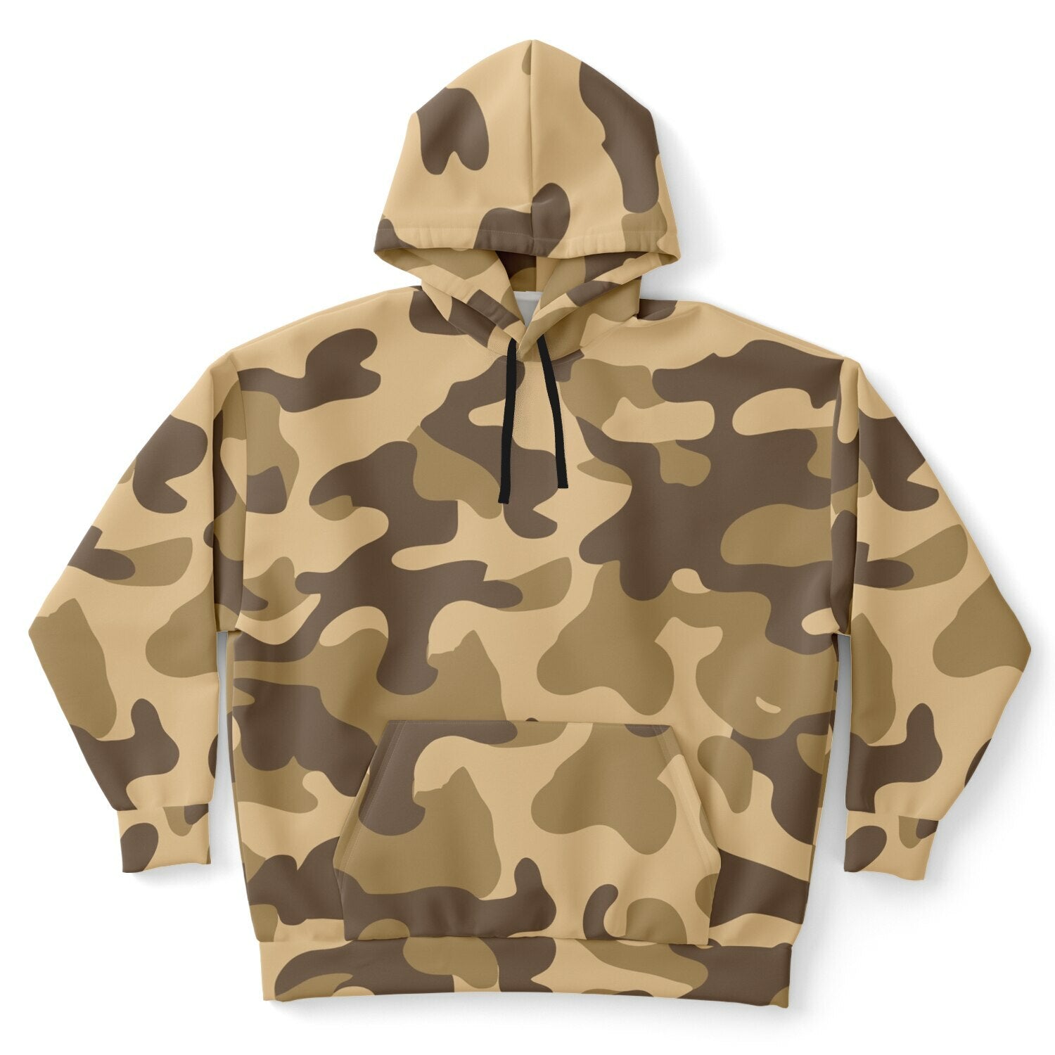 Plus-size Camo Hoodie in Khaki Camouflage Print | Camo Colors
