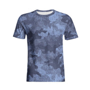 Camo T-shirt | Cotton | Unisex | Denim Blue Camouflage Camo Colors