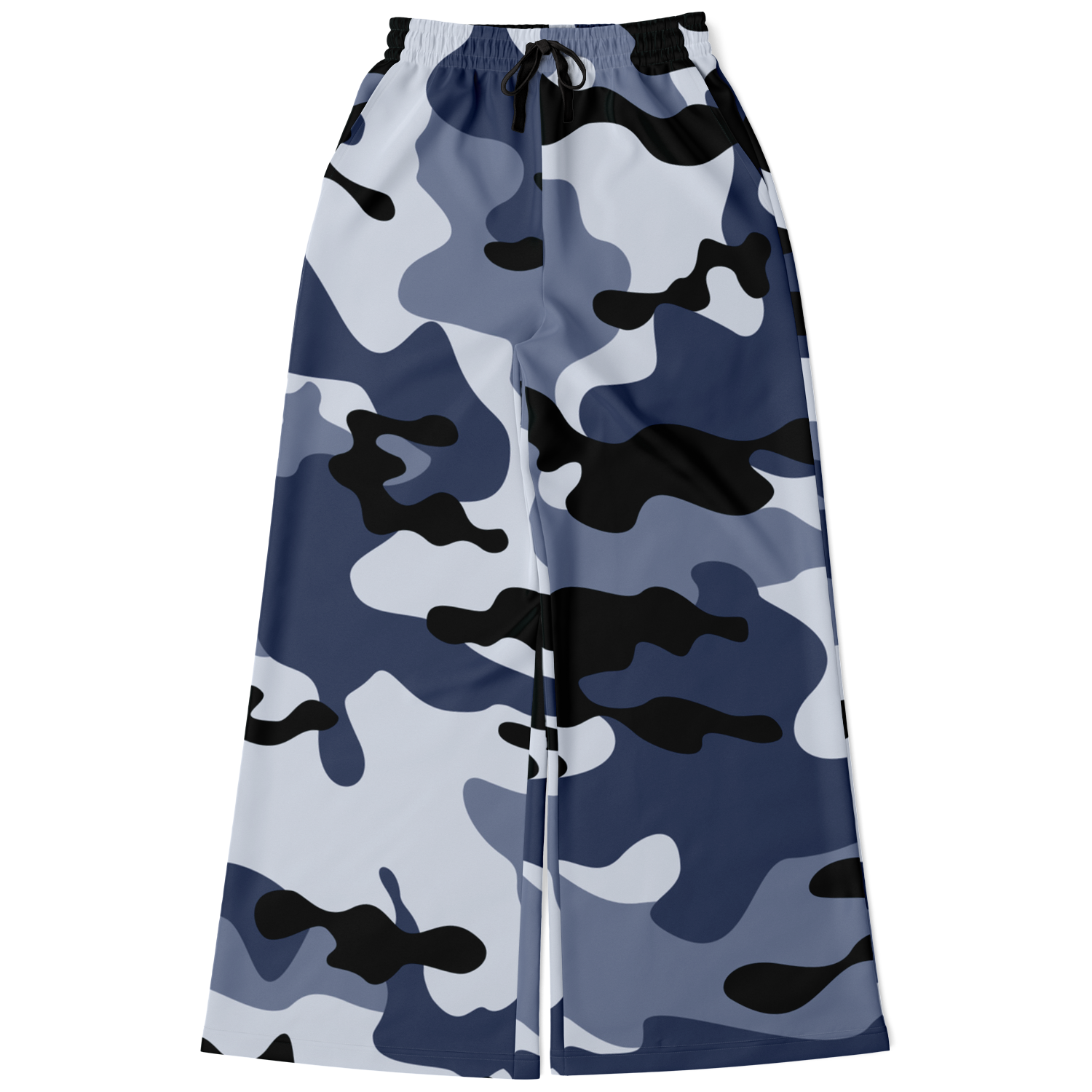 Camo Wide Leg Pants | Light Blue Camouflage Camo Colors