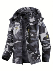 Men's Mountain Ski Jacket Windproof Jacket | Slate Grey Camo Colors