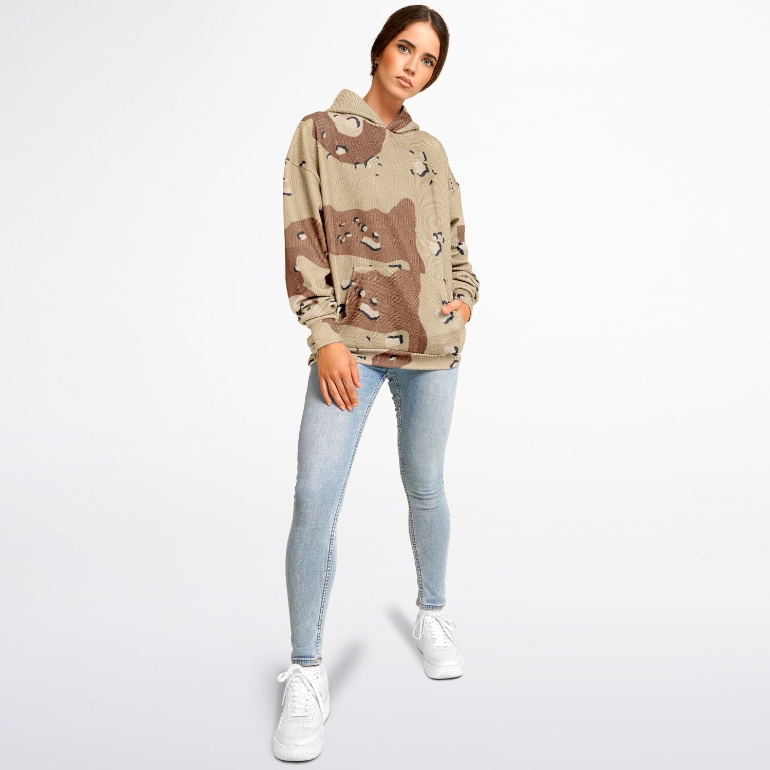 Oversized Camo Hoodie | Marines Desert Brown Style | Camo Colors