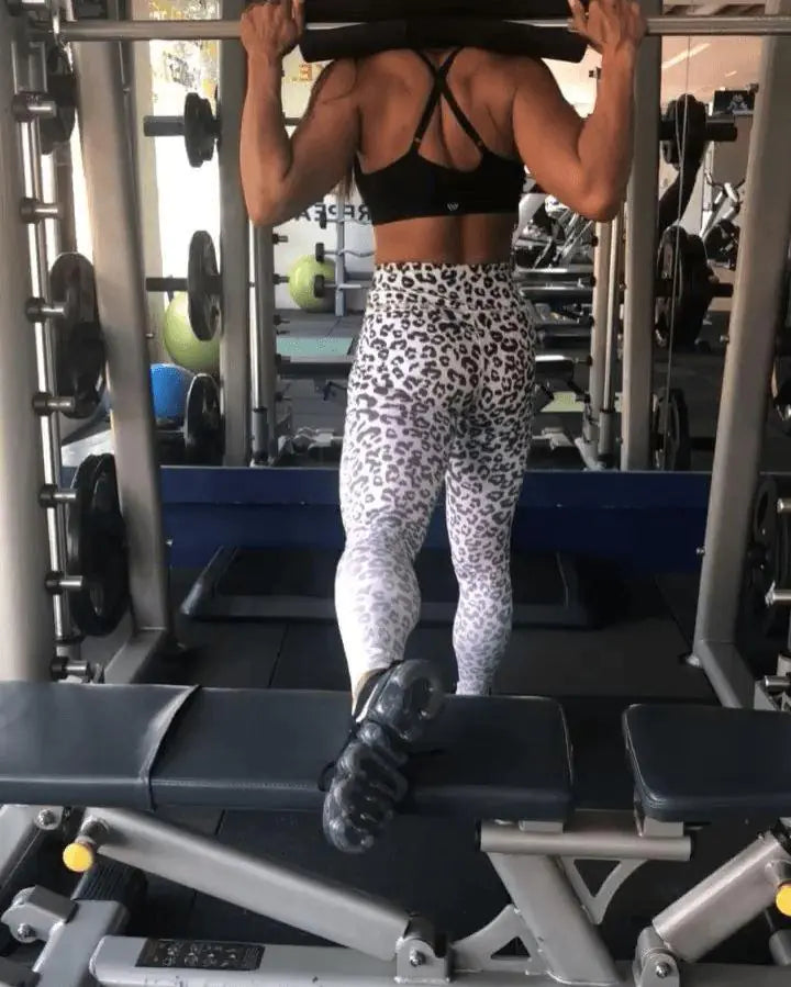 High Waist Leopard Print Fitness Leggings Camo Colors