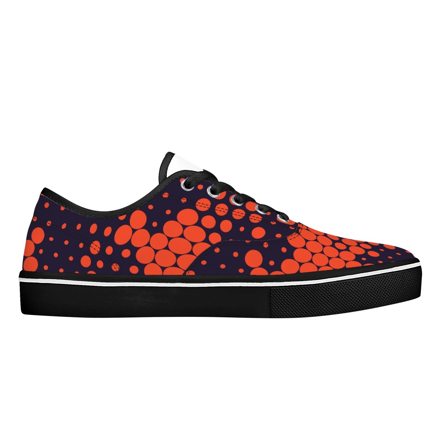 Camo Skate Shoes | Orange & Blue Digital Camouflage Camo Colors