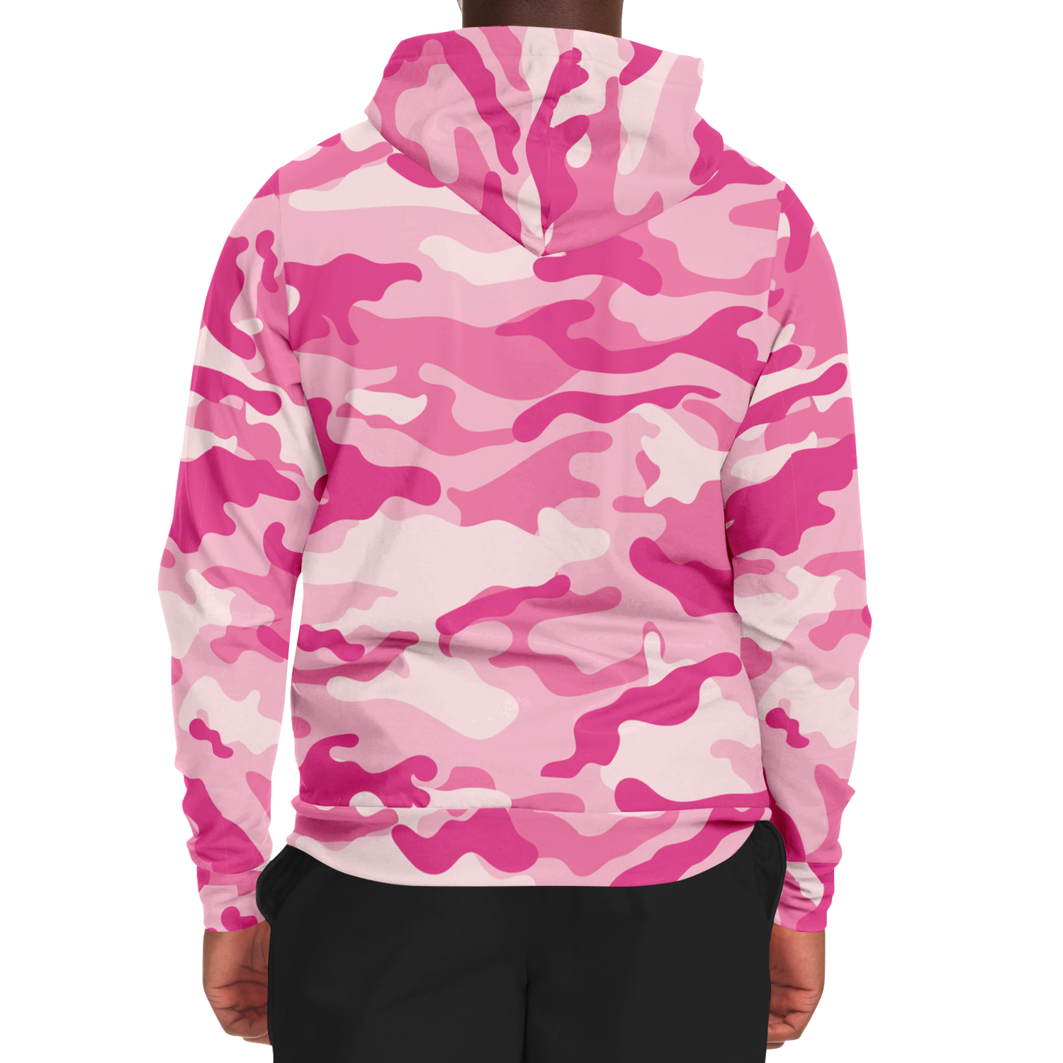 Zip-Up Hoodie | Lavender Pink Camouflage style Camo Colors