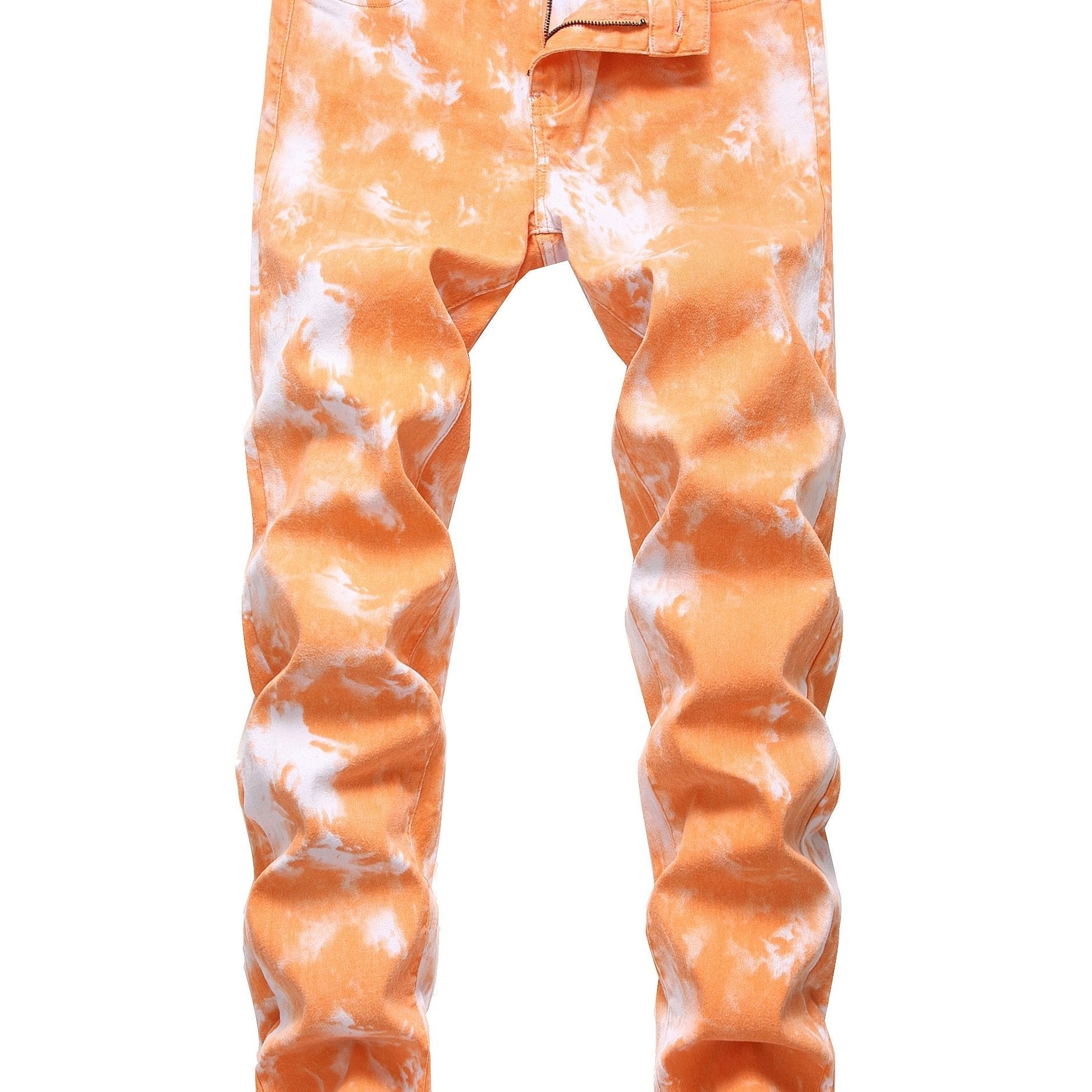 Men's printed slim-fit stretch jeans casual trousers Camo Colors