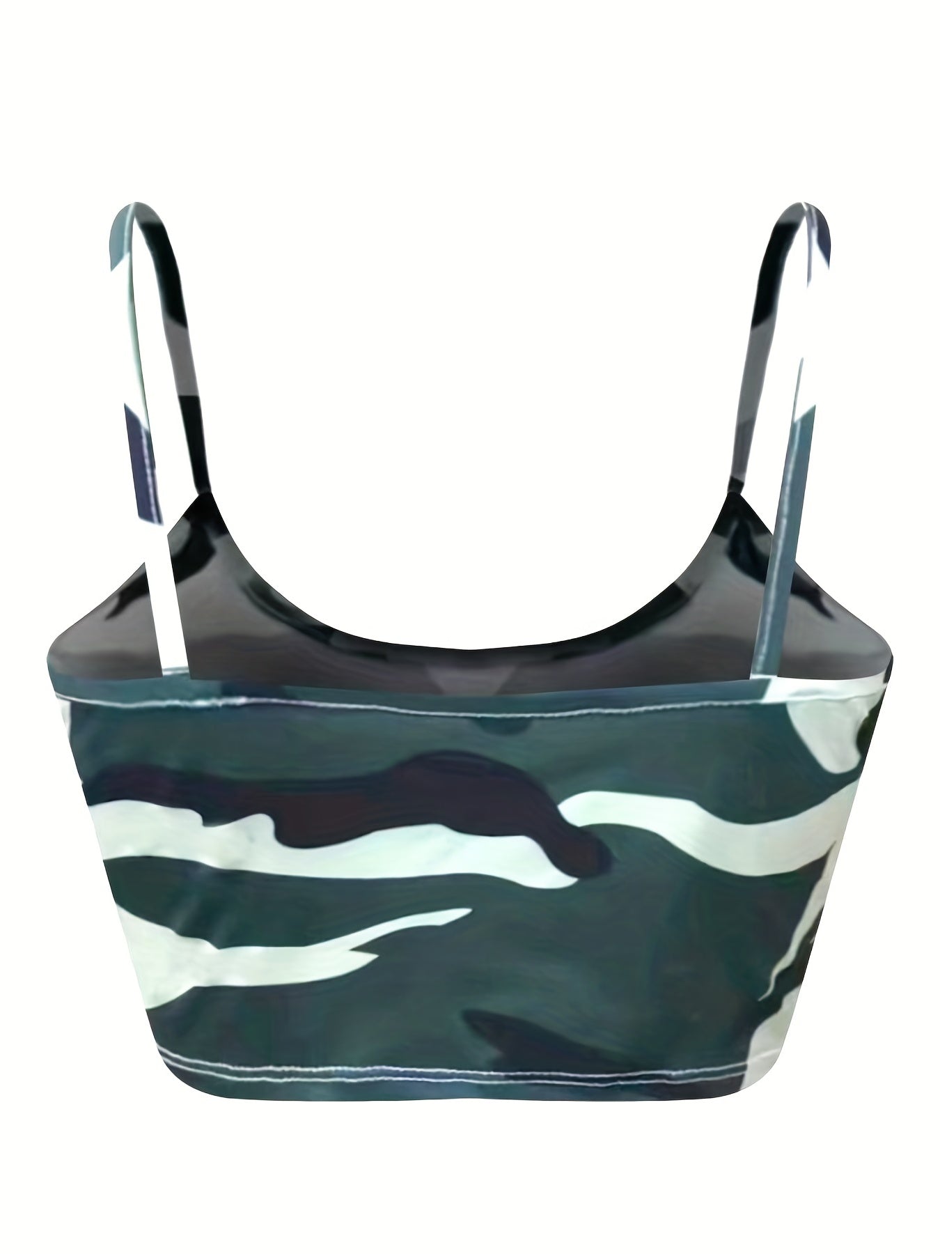 Camouflage Print Crop Cami Top, Sexy Spaghetti Strap Top | Various Colors Camo Colors