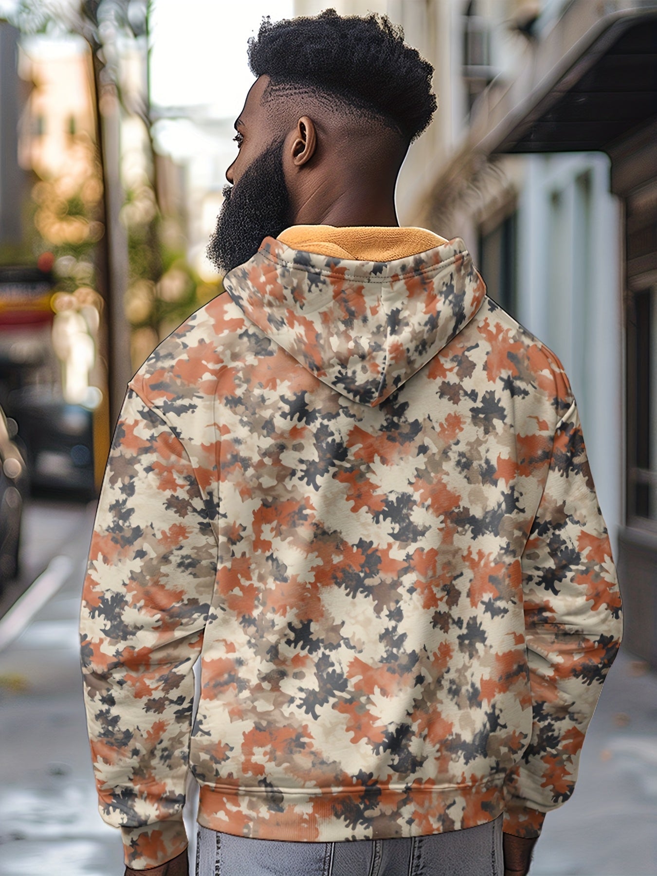 Everyday Comfort Camouflage Fleece-Lined Hooded Jacket Camo Colors