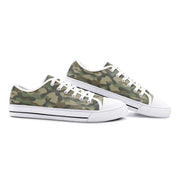 Camo Shoes | Low Top Canvas | Military Brown Camouflage Camo Colors