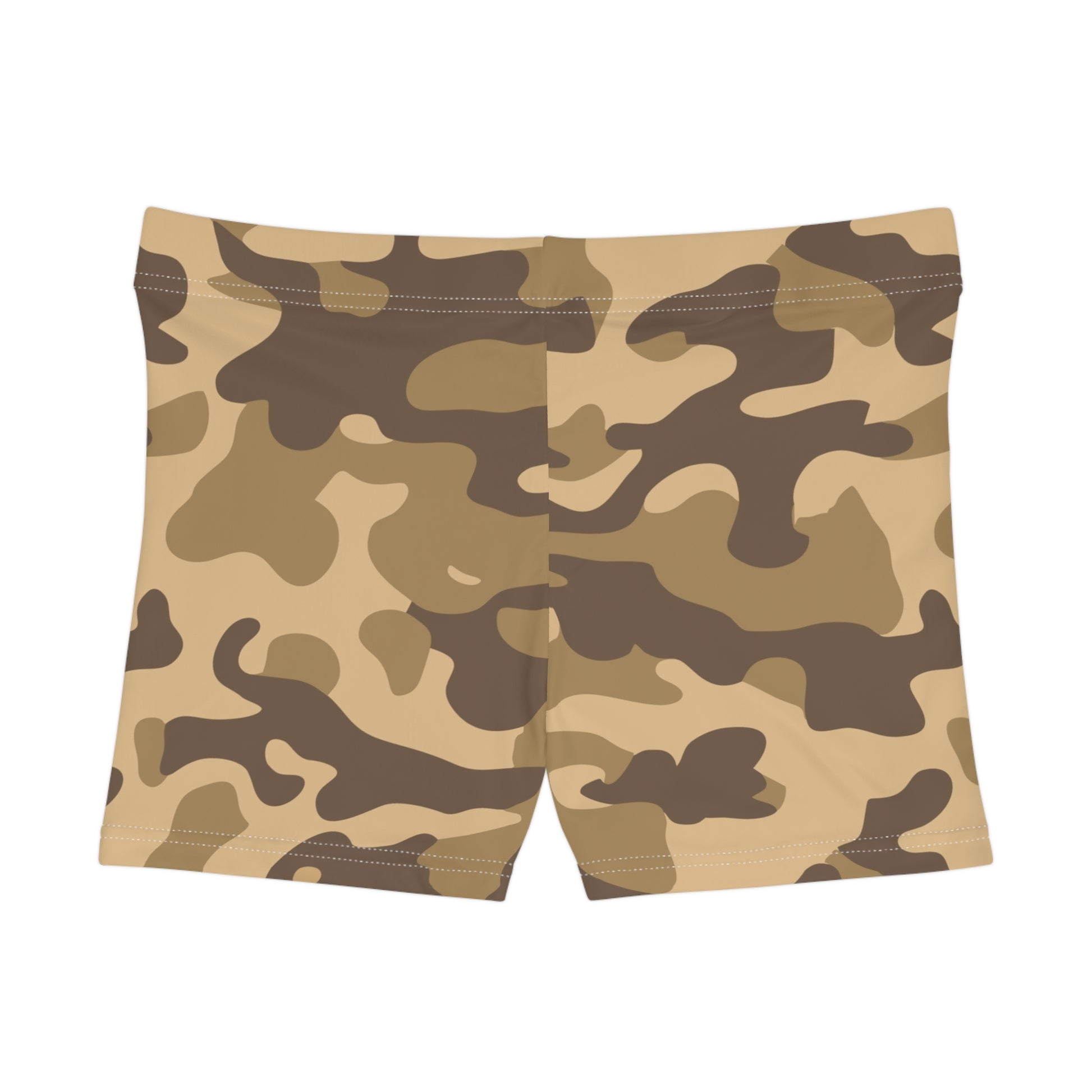 Women's Camo Shorts | Tight Fit | Khaki Camouflage style Camo Colors