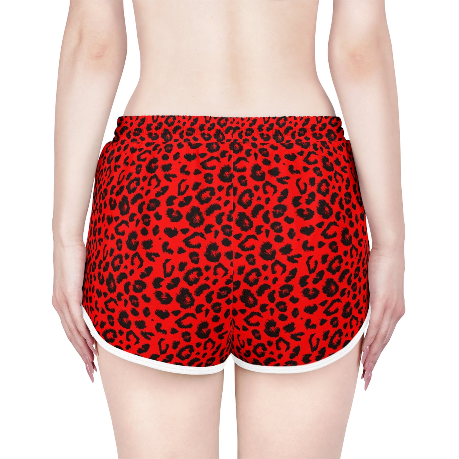 Red Leopard Shorts For Women | Camo Colors