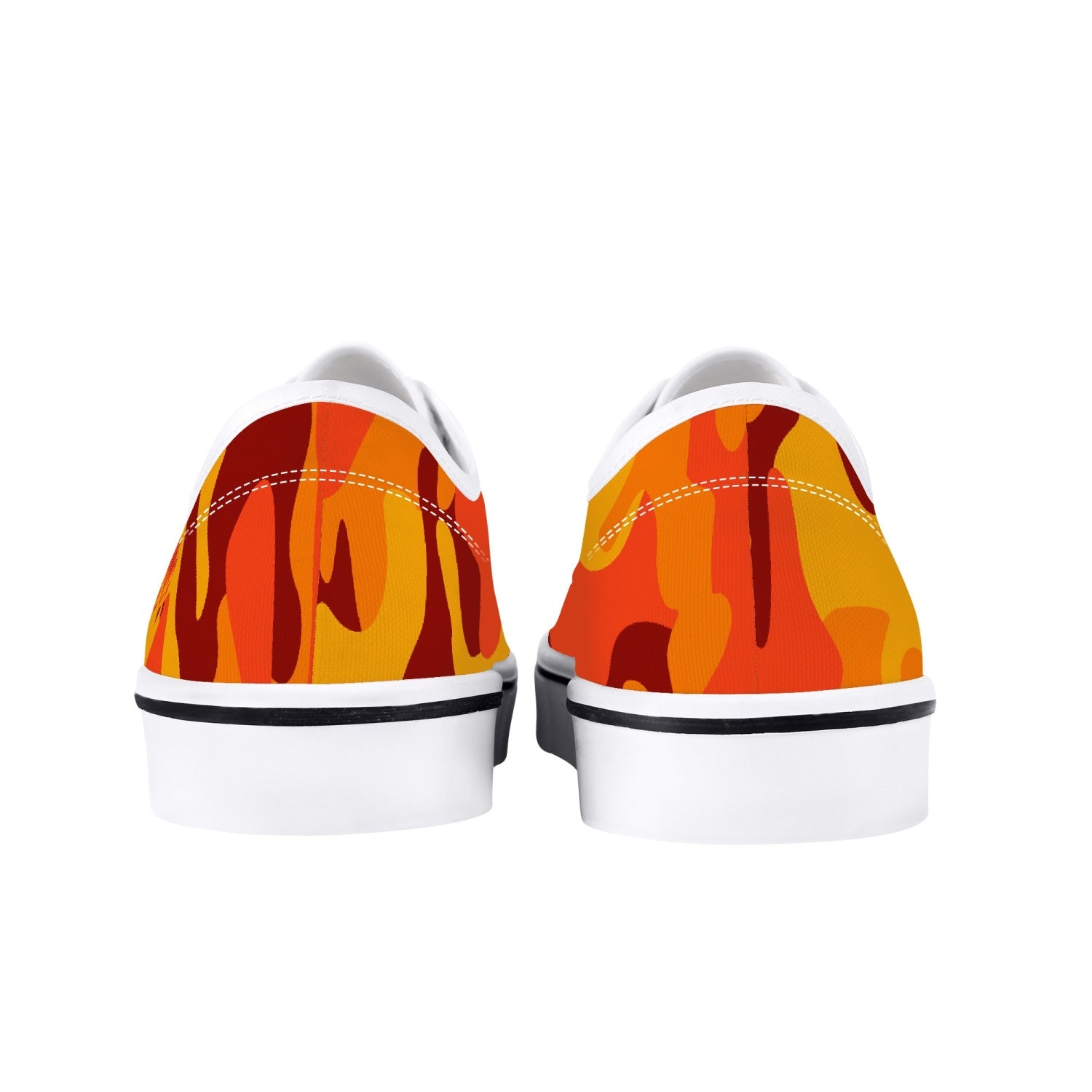 Camo Skate Shoes | Orange & Red Camouflage Camo Colors