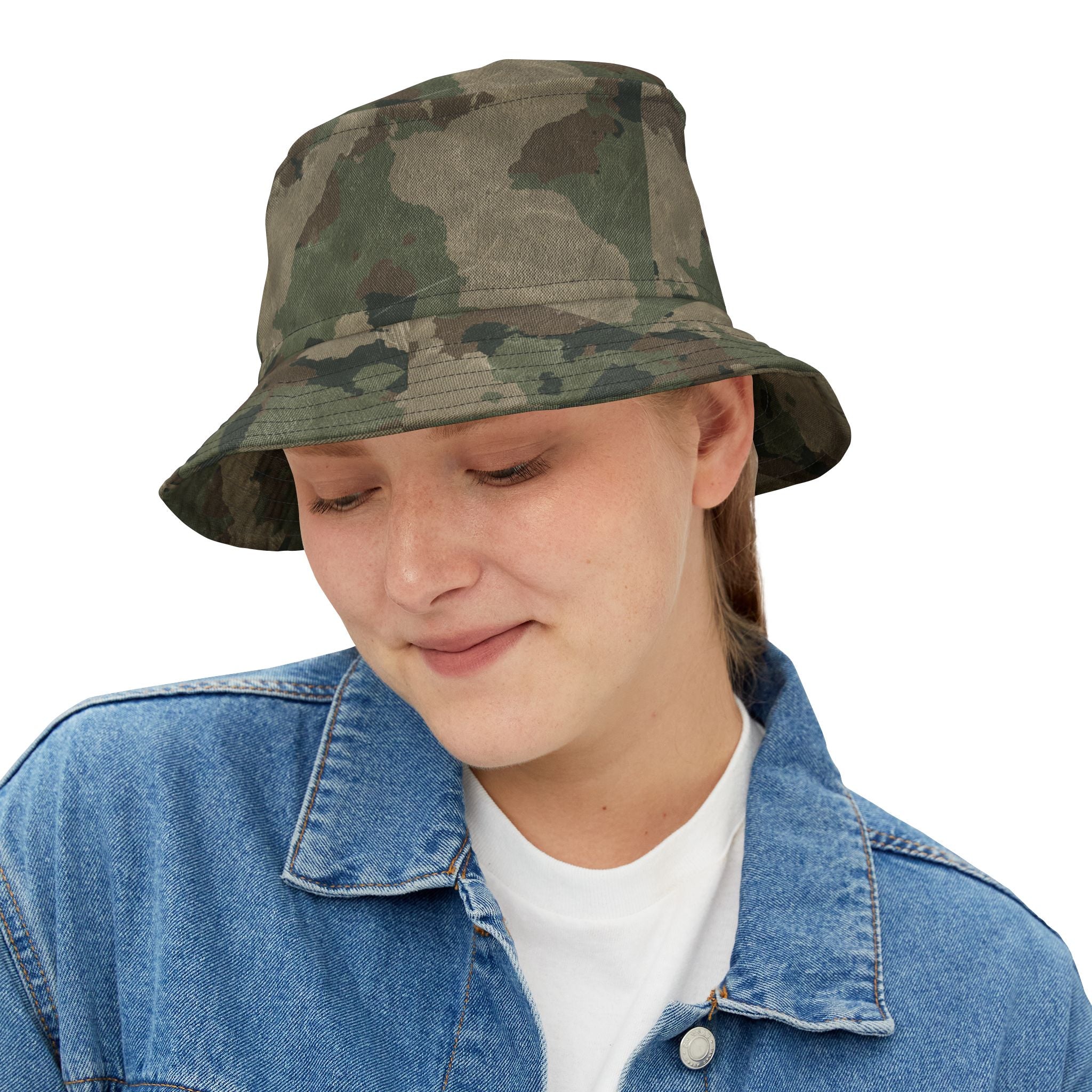 Camo Bucket Hat | Dirty Brown Camouflage Camo Colors