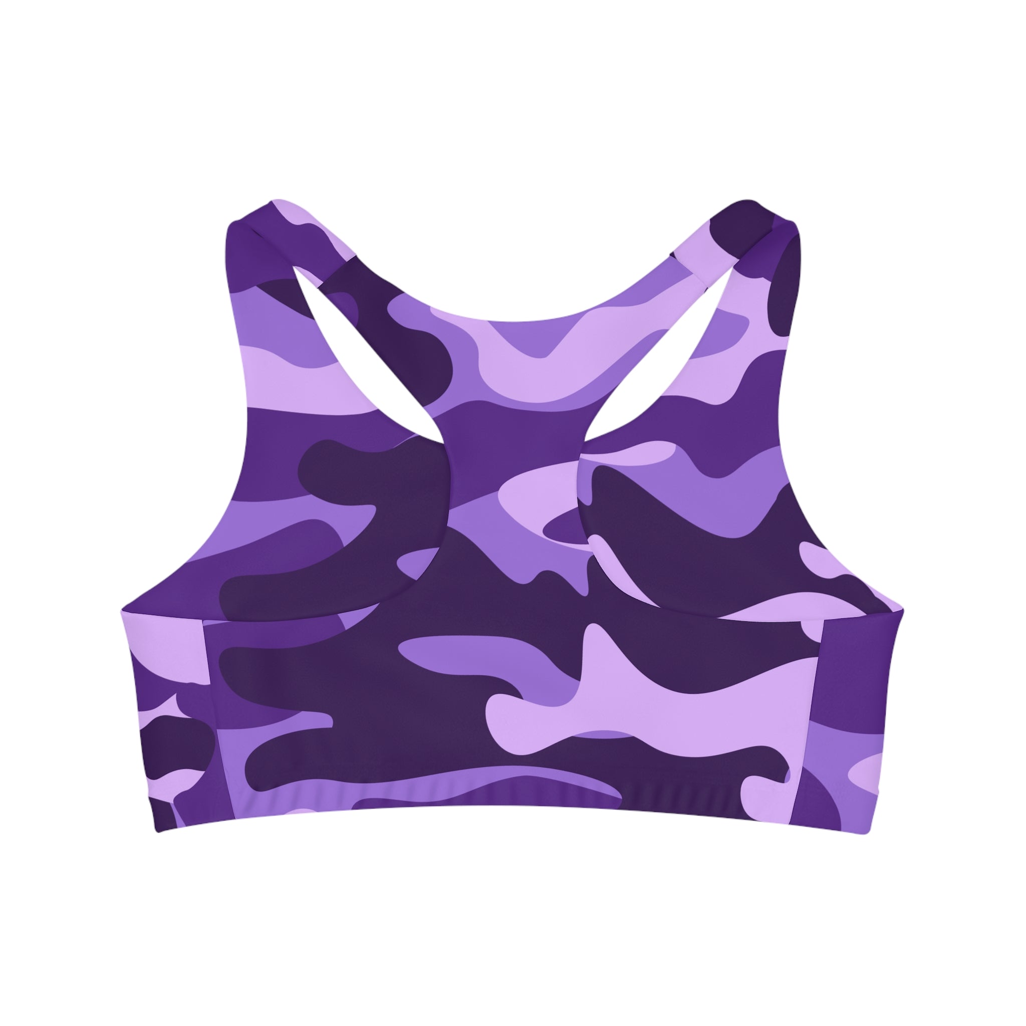 Camo Bra | Purple, Blue and Mauve Sports Camouflage Camo Colors