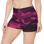 Women's Camo Shorts | Tight Fit | Pink Digital Dotted style Camo Colors