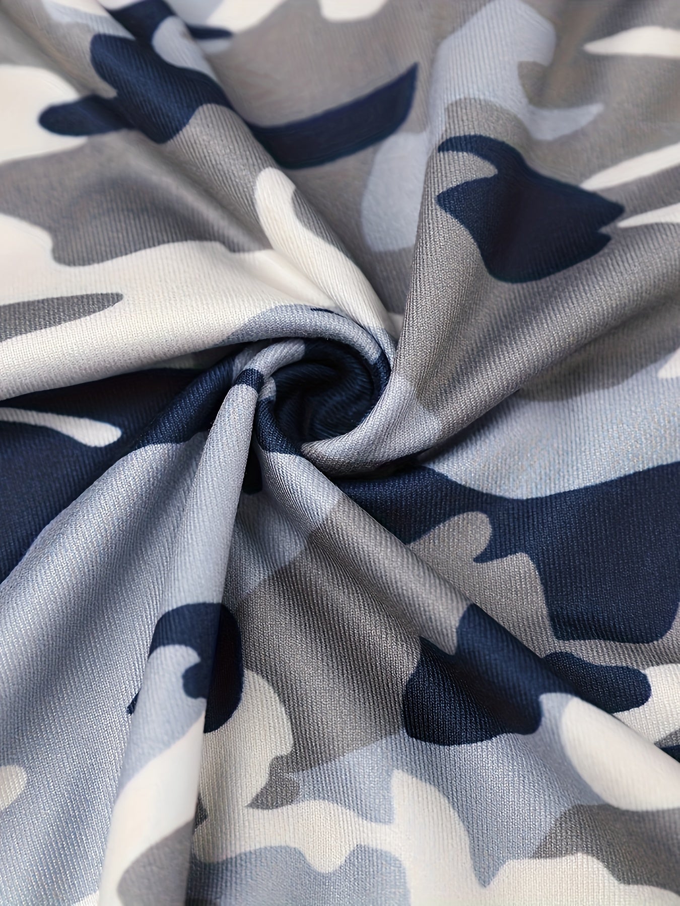 Women's Camo Lounge Set: Drawstring Shorts, Nylon Blend Comfort Camo Colors