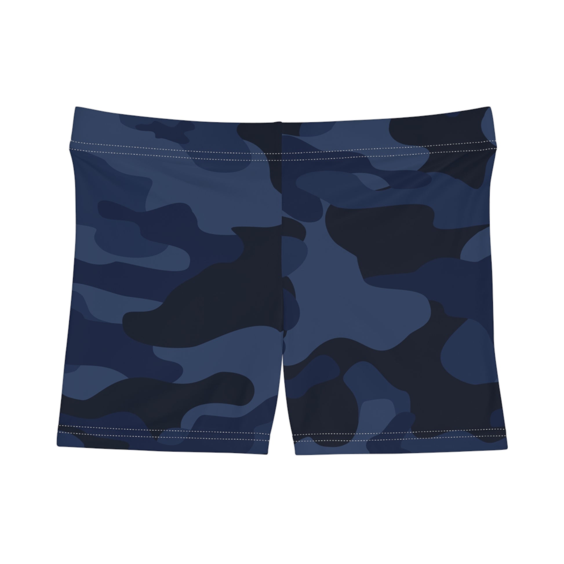 Women's Camo Shorts | Tight Fit | Deep Blue Camouflage Camo Colors