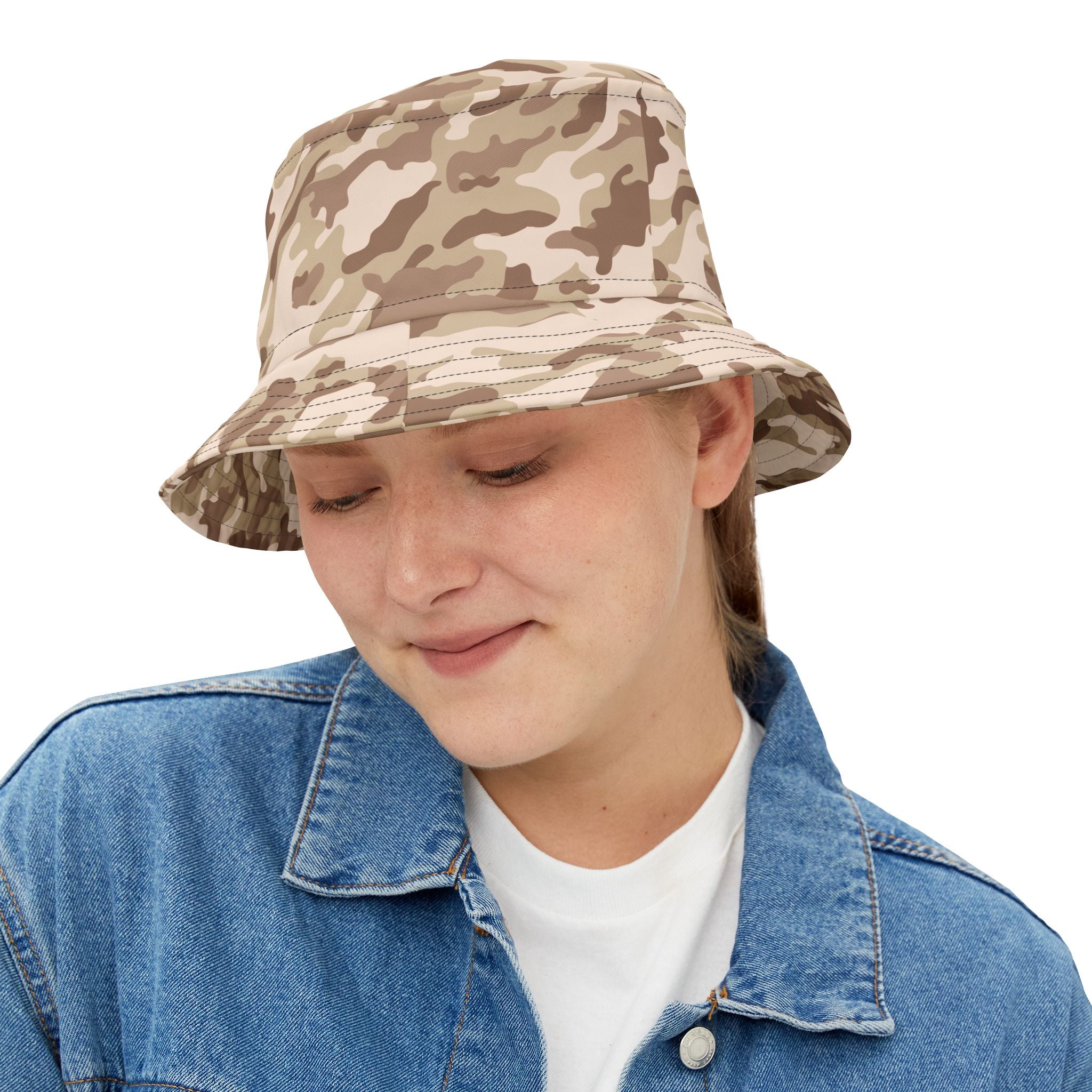 Camo Bucket Hat | Desert Brown Camouflage Camo Colors