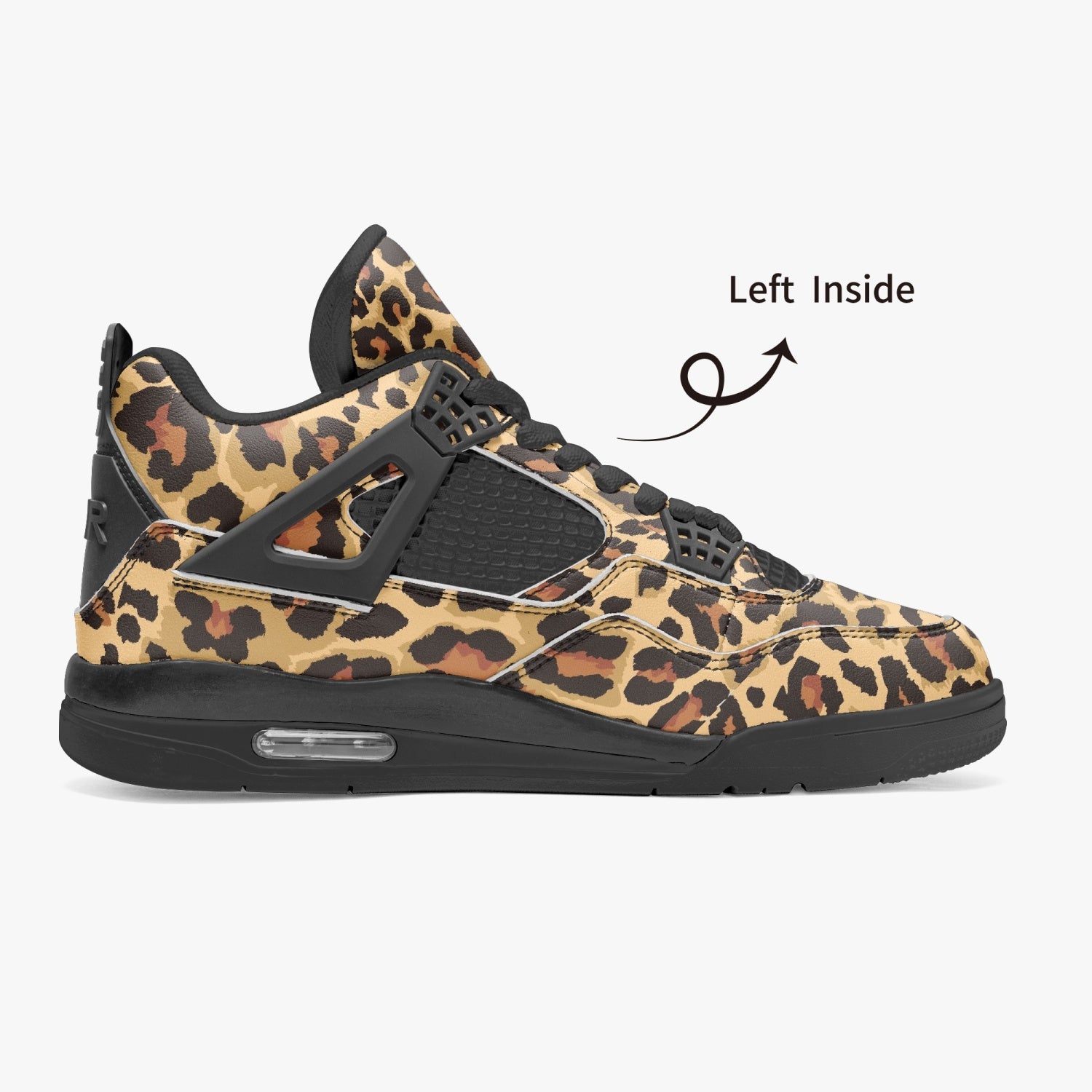 Leopard Jordans AJ4 | Classic Brown and Black Pattern Camo Colors
