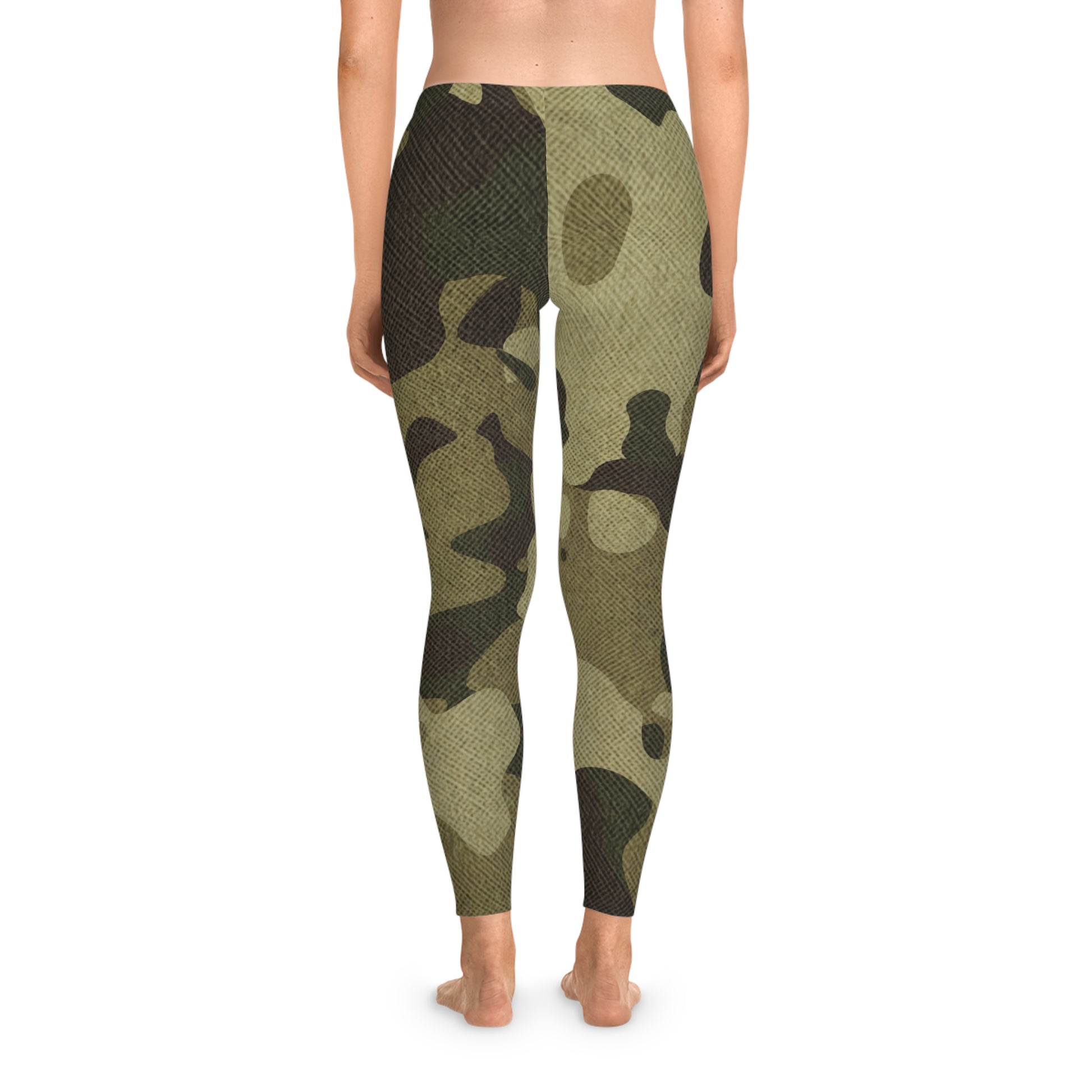 Green Camo Leggings For Women | Mid Waist Fit Camo Colors