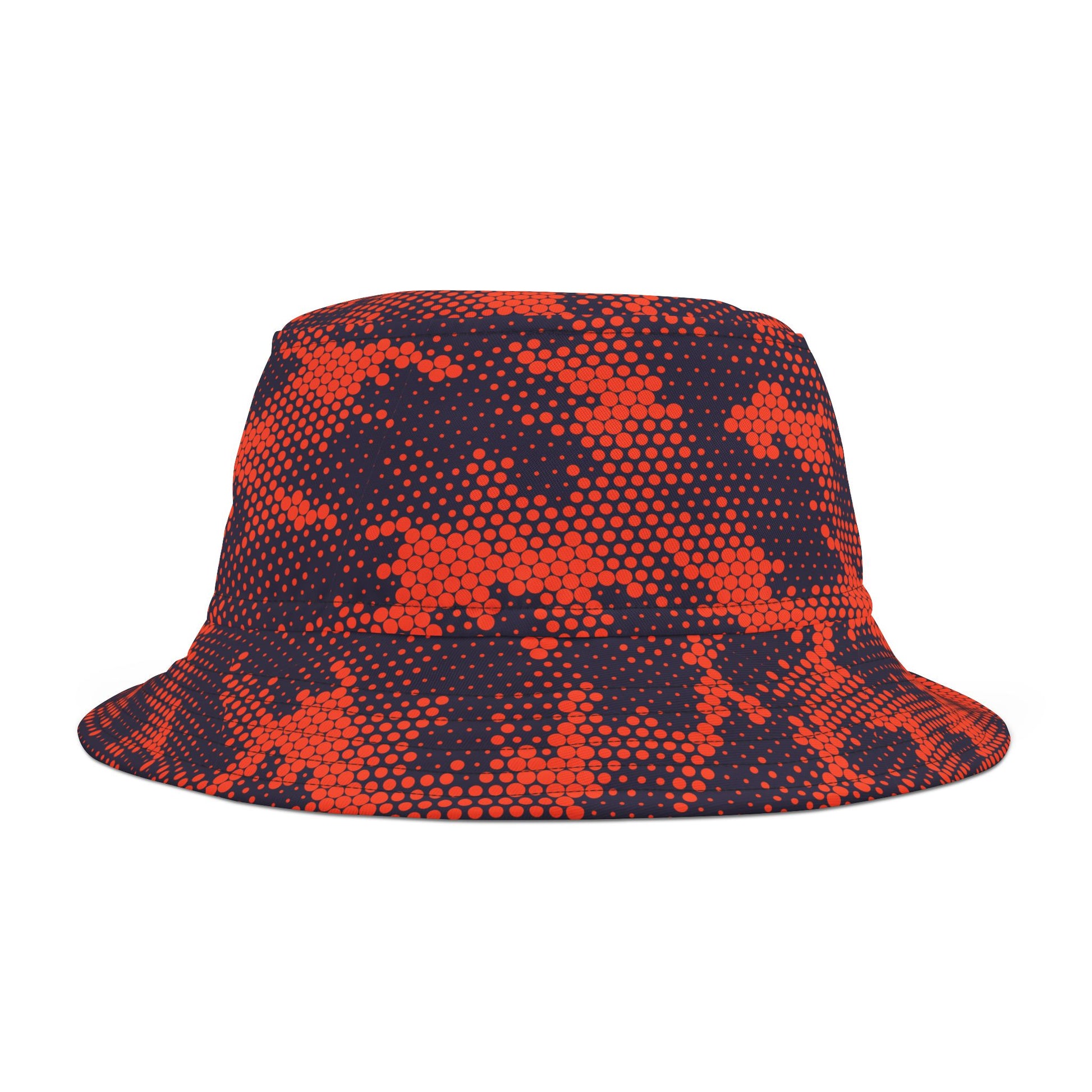 Camo Bucket Hat | Orange & Blue Camouflage Camo Colors