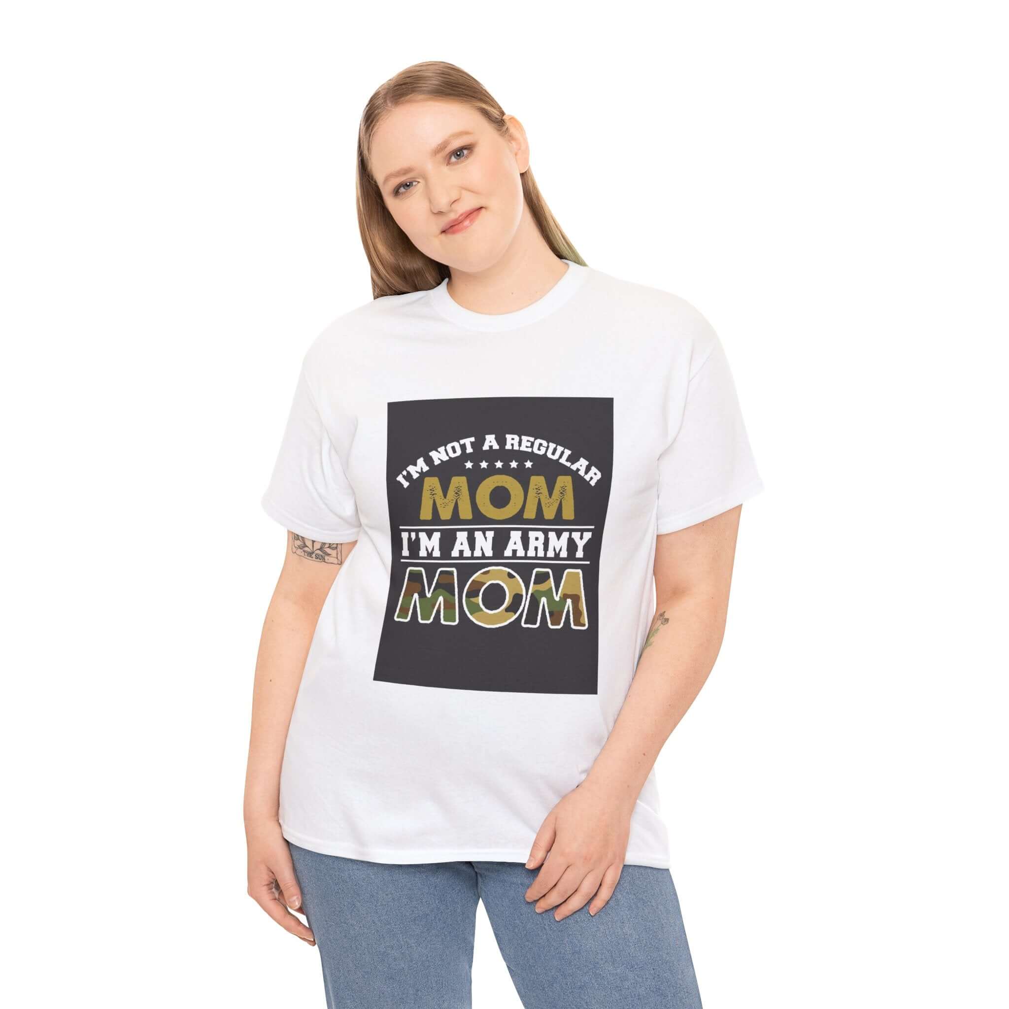 I'm an Army Mom Shirt | 2025 Heavy Cotton Tee Camo Colors