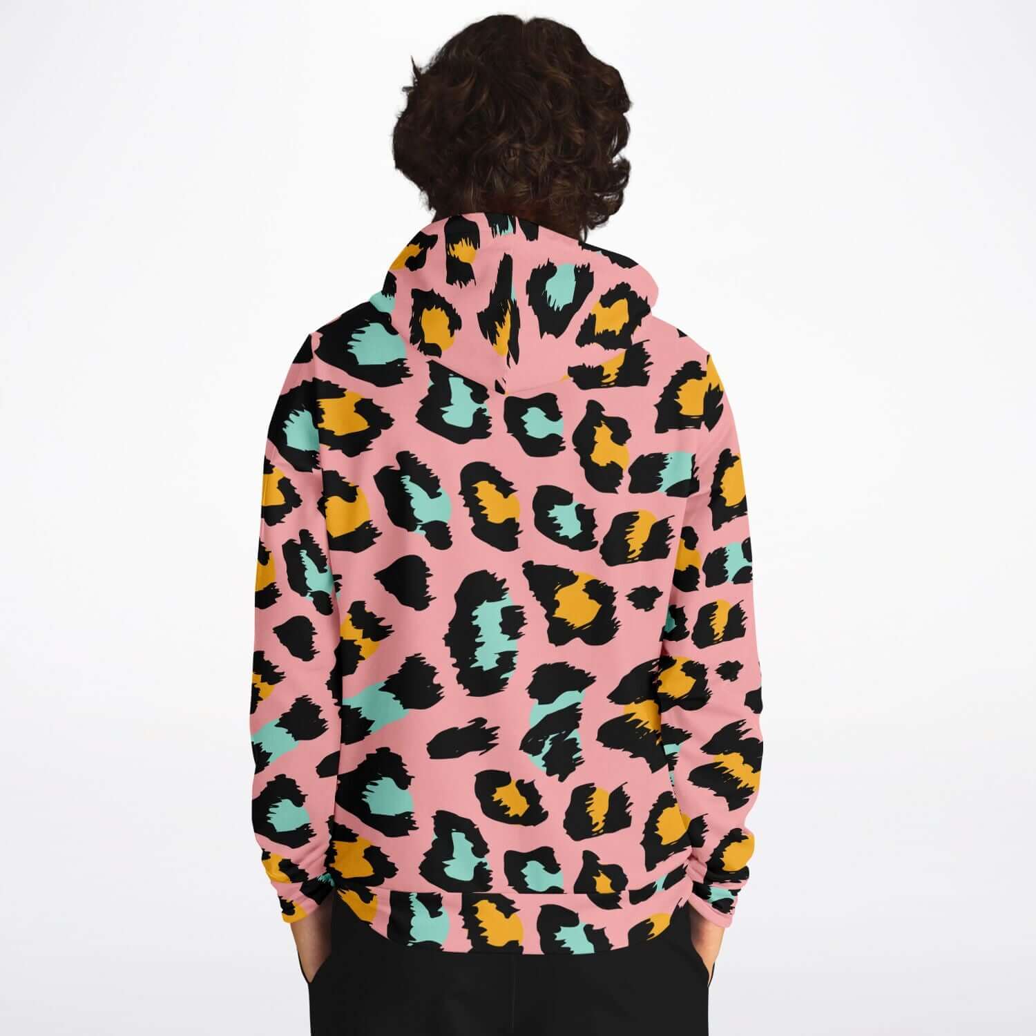 Leopard Print Hoodie | Pink Panther in Black & Yellow | Camo Colors