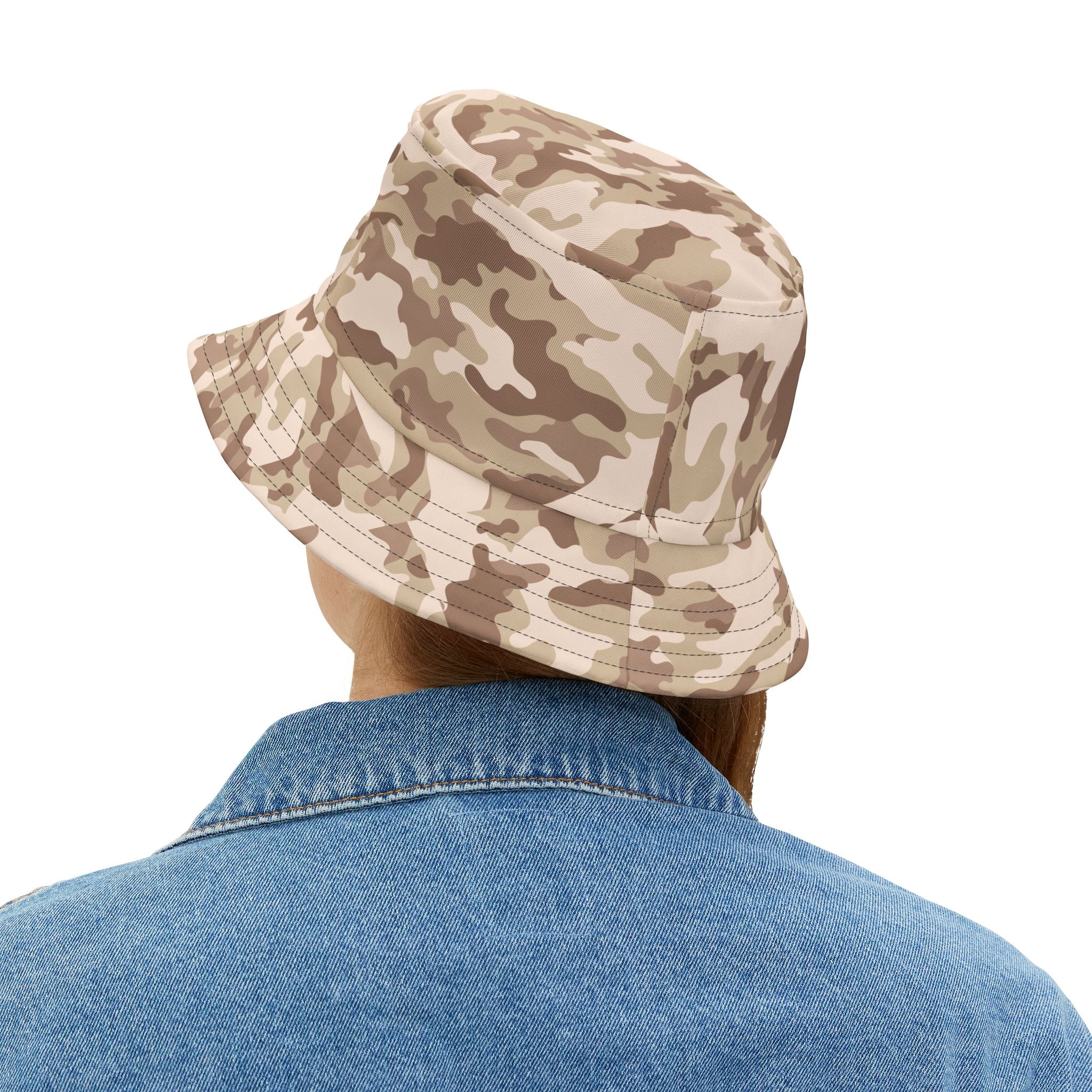 Camo Bucket Hat | Desert Brown Camouflage Camo Colors