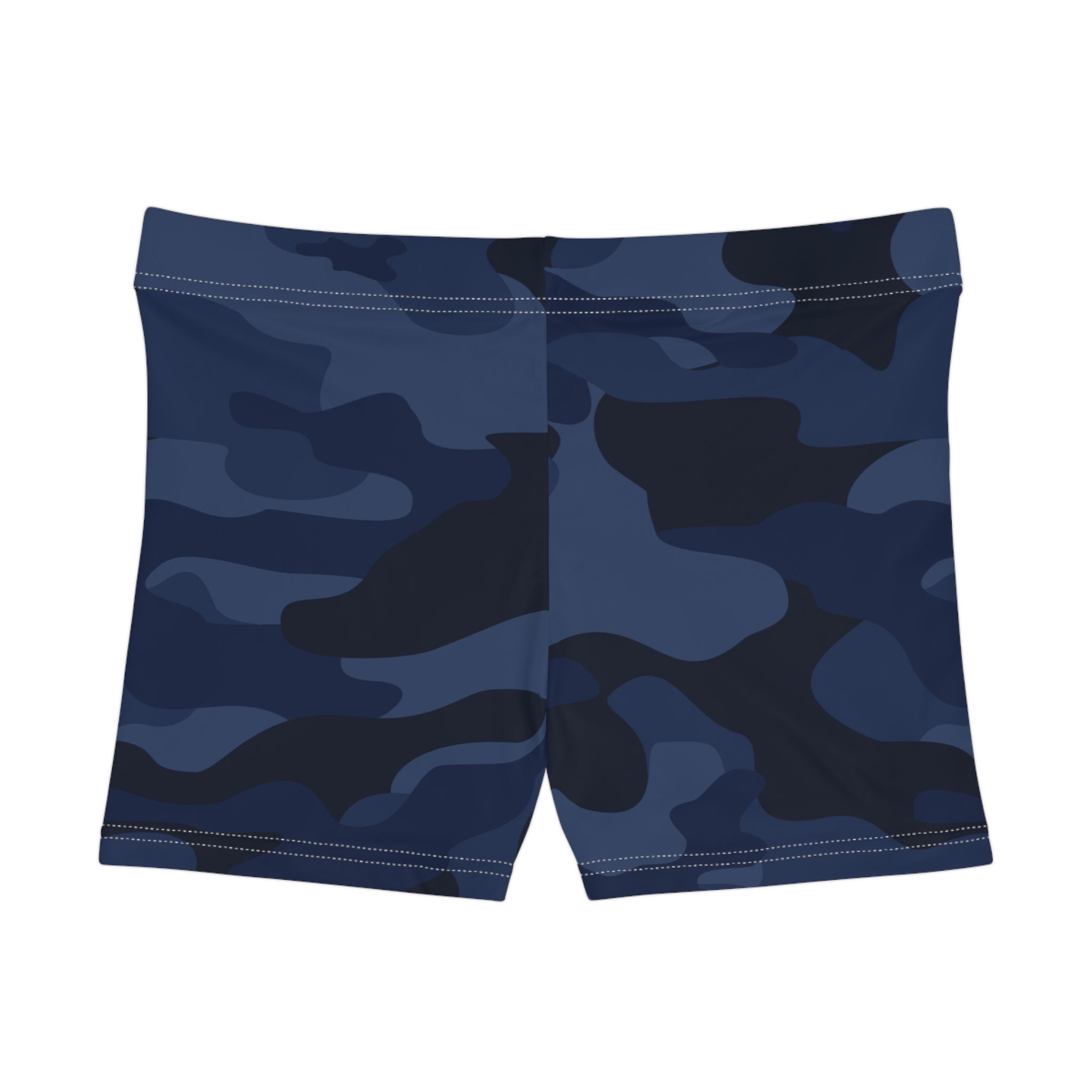 Women's Camo Shorts | Tight Fit | Deep Blue Camouflage Camo Colors