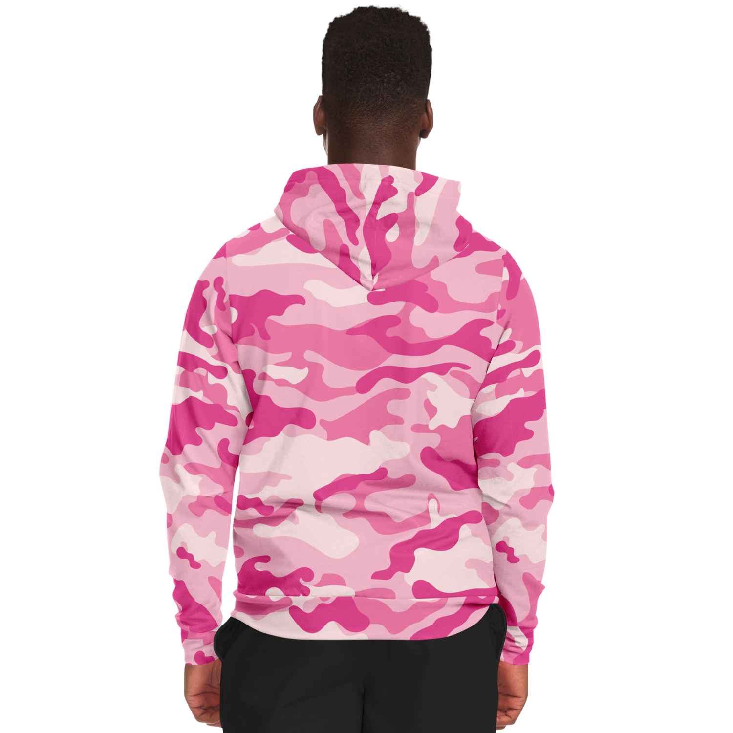 Zip-Up Hoodie | Lavender Pink Camouflage style Camo Colors
