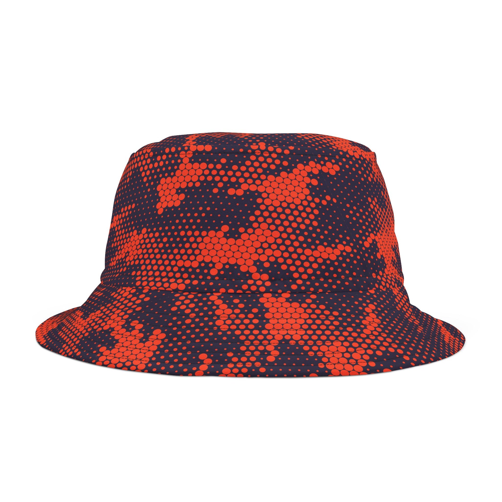 Camo Bucket Hat | Orange & Blue Camouflage Camo Colors