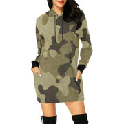 Camo Hoodie Dress | Green Fabric Camo Colors