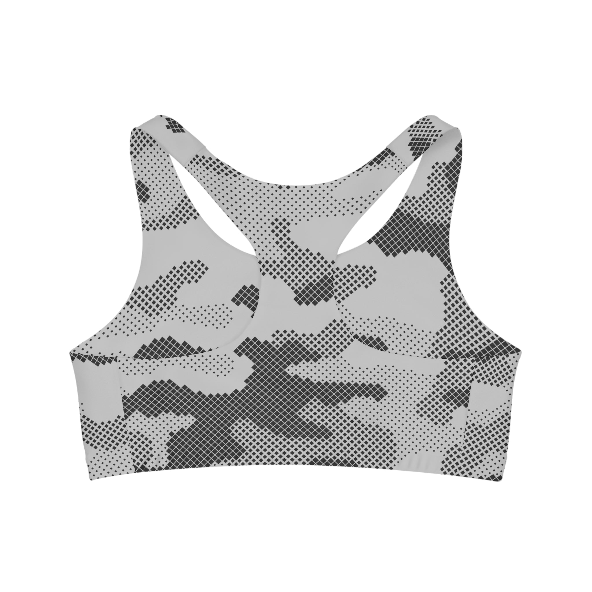 Camo Bra | Gray Digital Camouflage Camo Colors