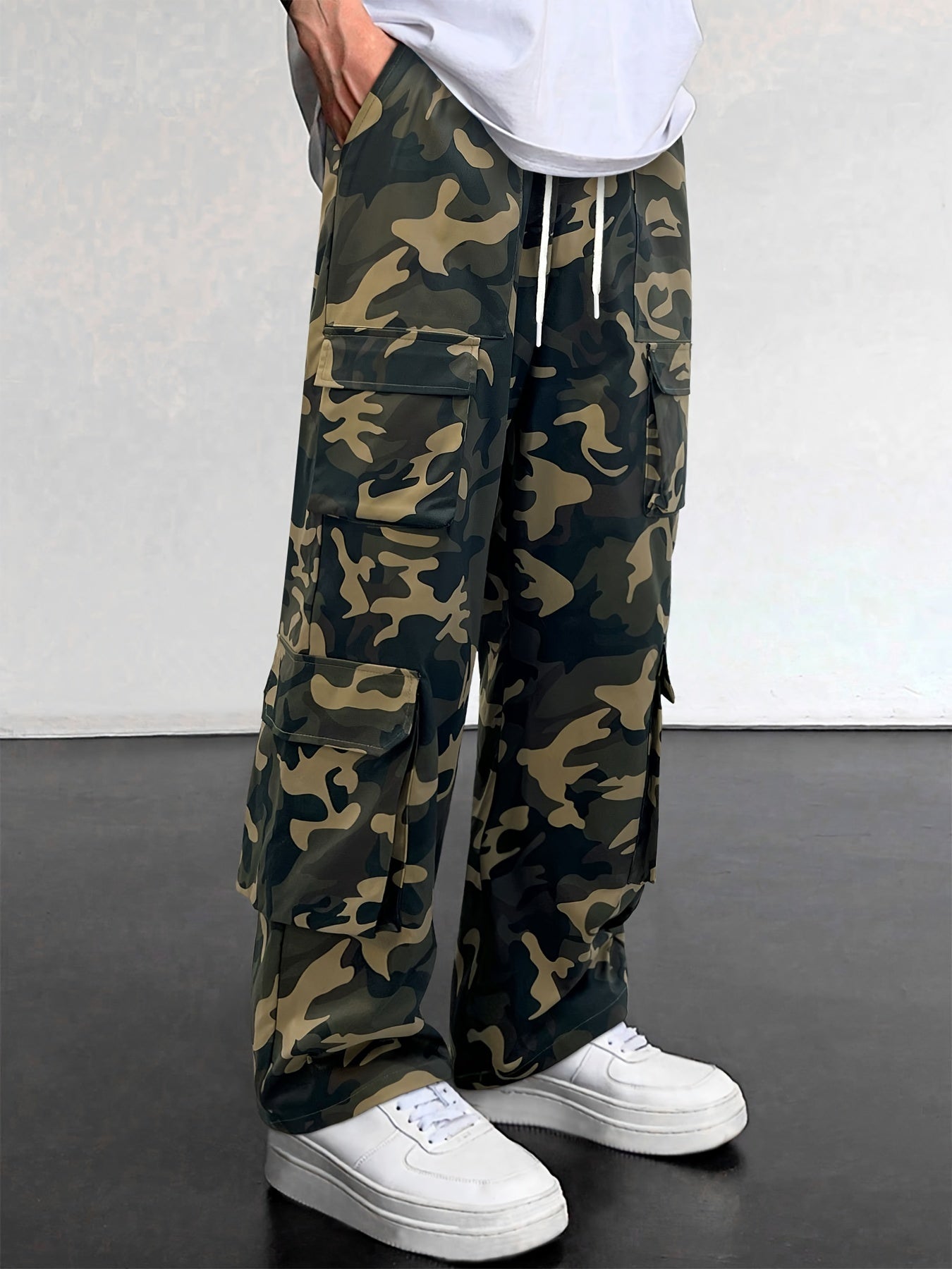 Men's Camo Cargo Pants | Loose Fit, Multi-Pocket Design Camo Colors
