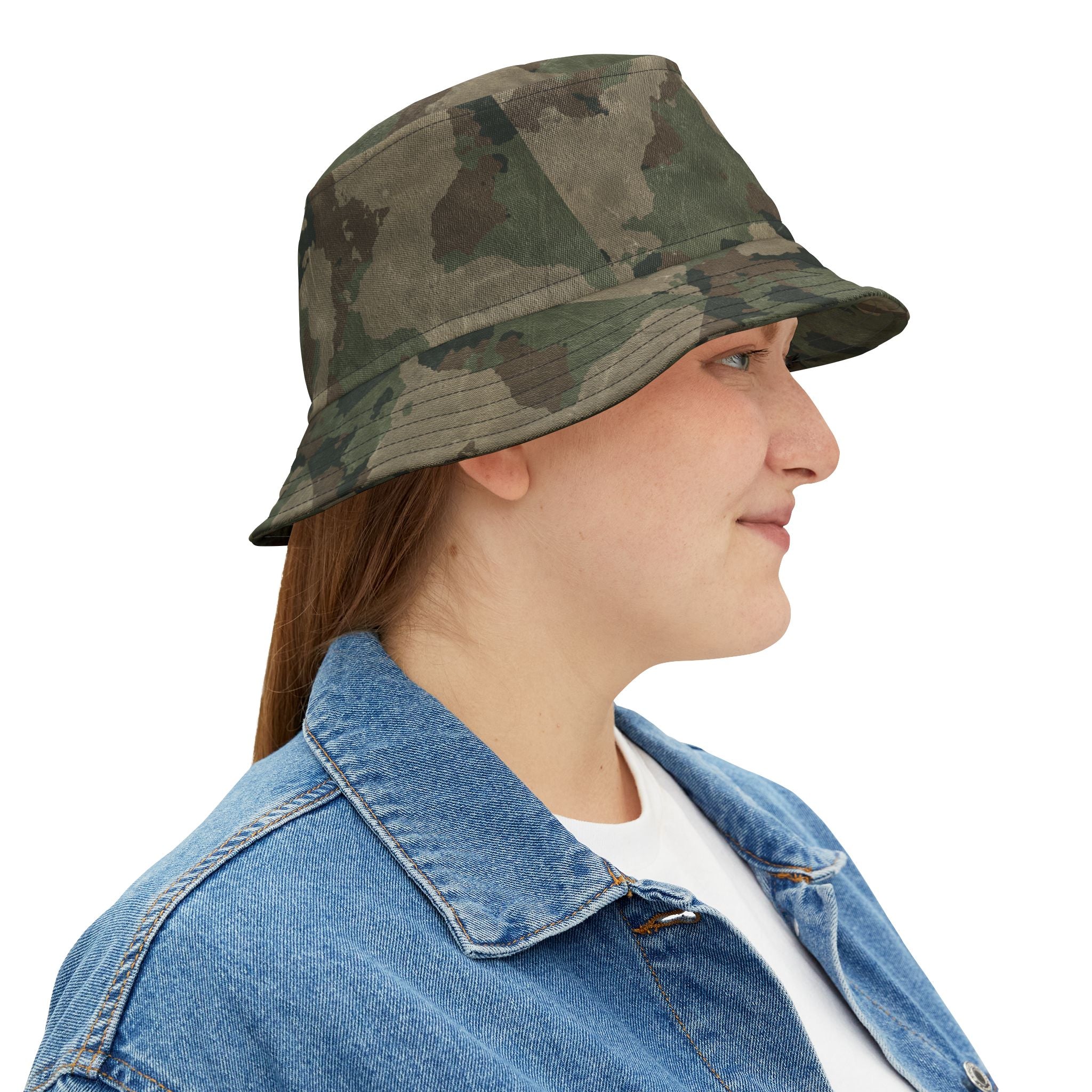 Camo Bucket Hat | Dirty Brown Camouflage Camo Colors