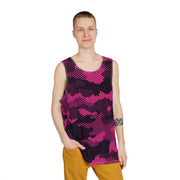 Men's Camo Tank Top | Digital Pink Camouflage | Loose Fit Camo Colors