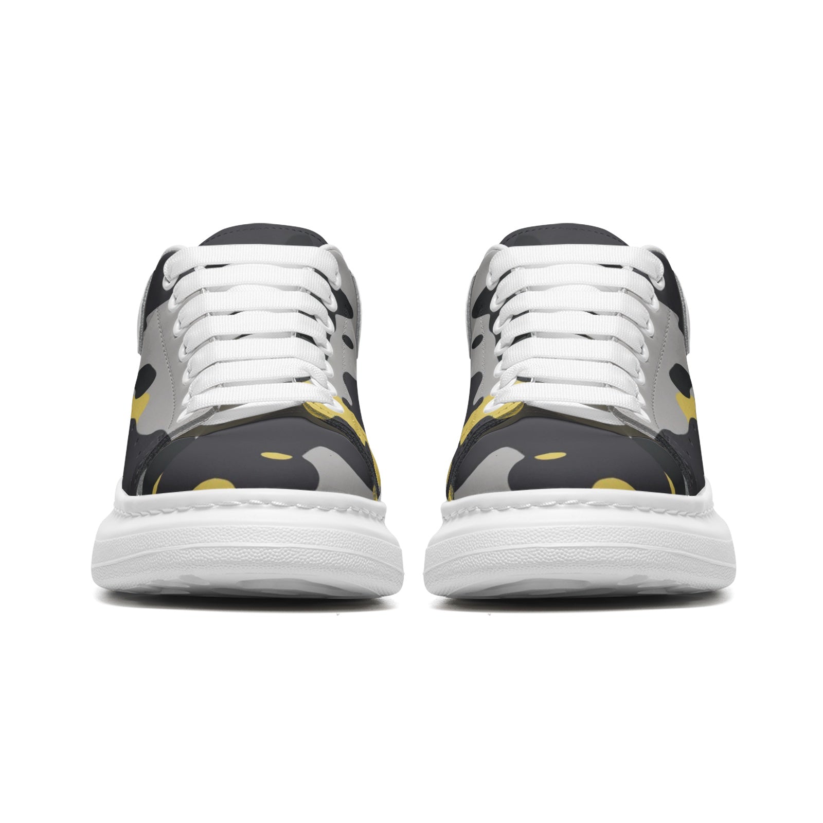 McQueen Camo Sneakers | Yellow, Black, and Silver Camouflage Camo Colors