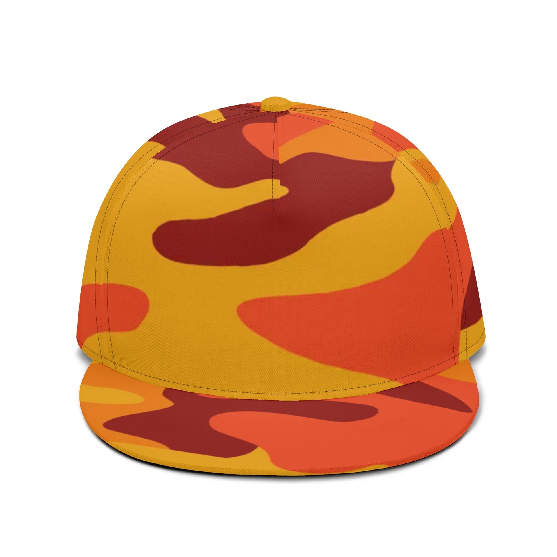 Camo Snapback | Orange & Red Camouflage Camo Colors