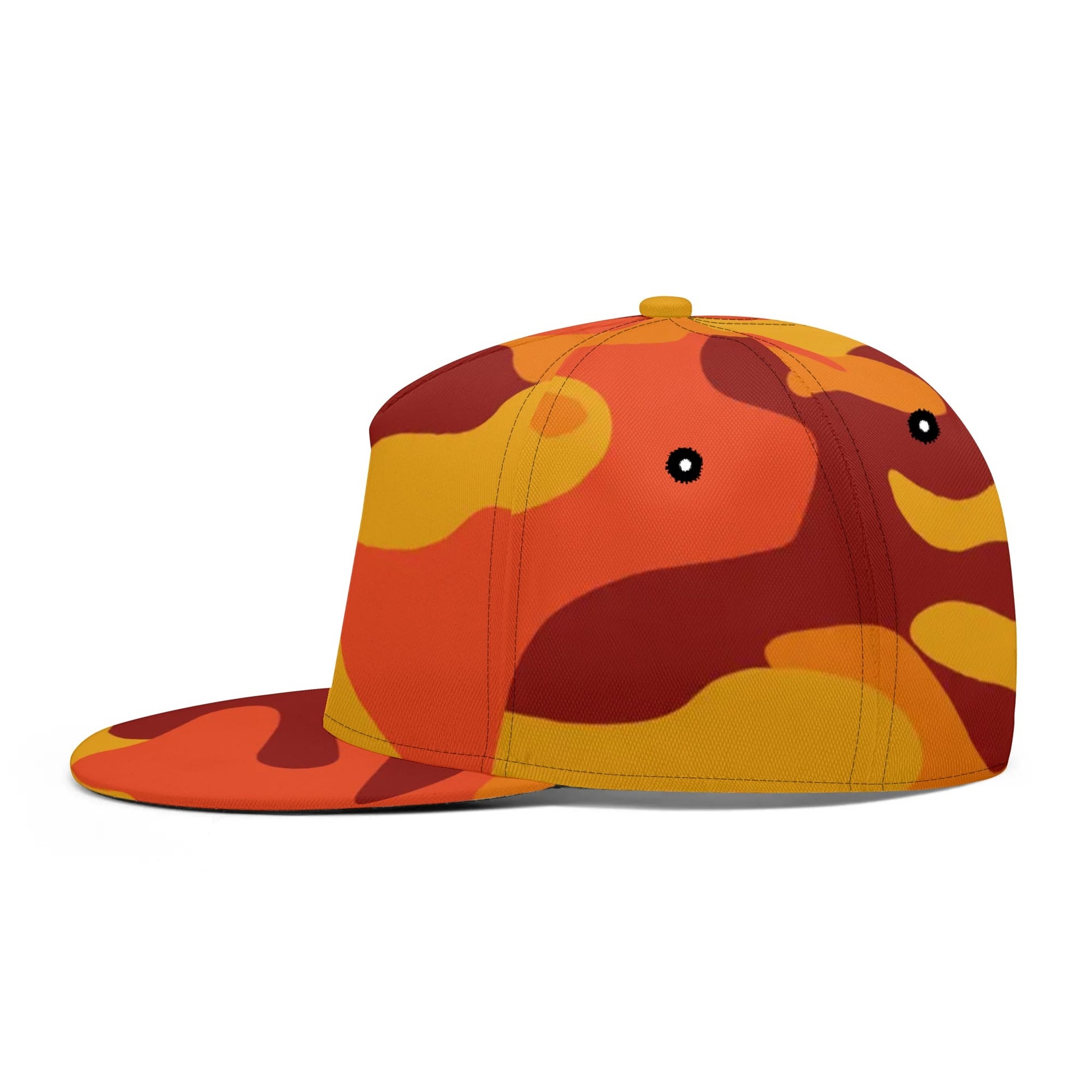 Camo Snapback | Orange & Red Camouflage Camo Colors