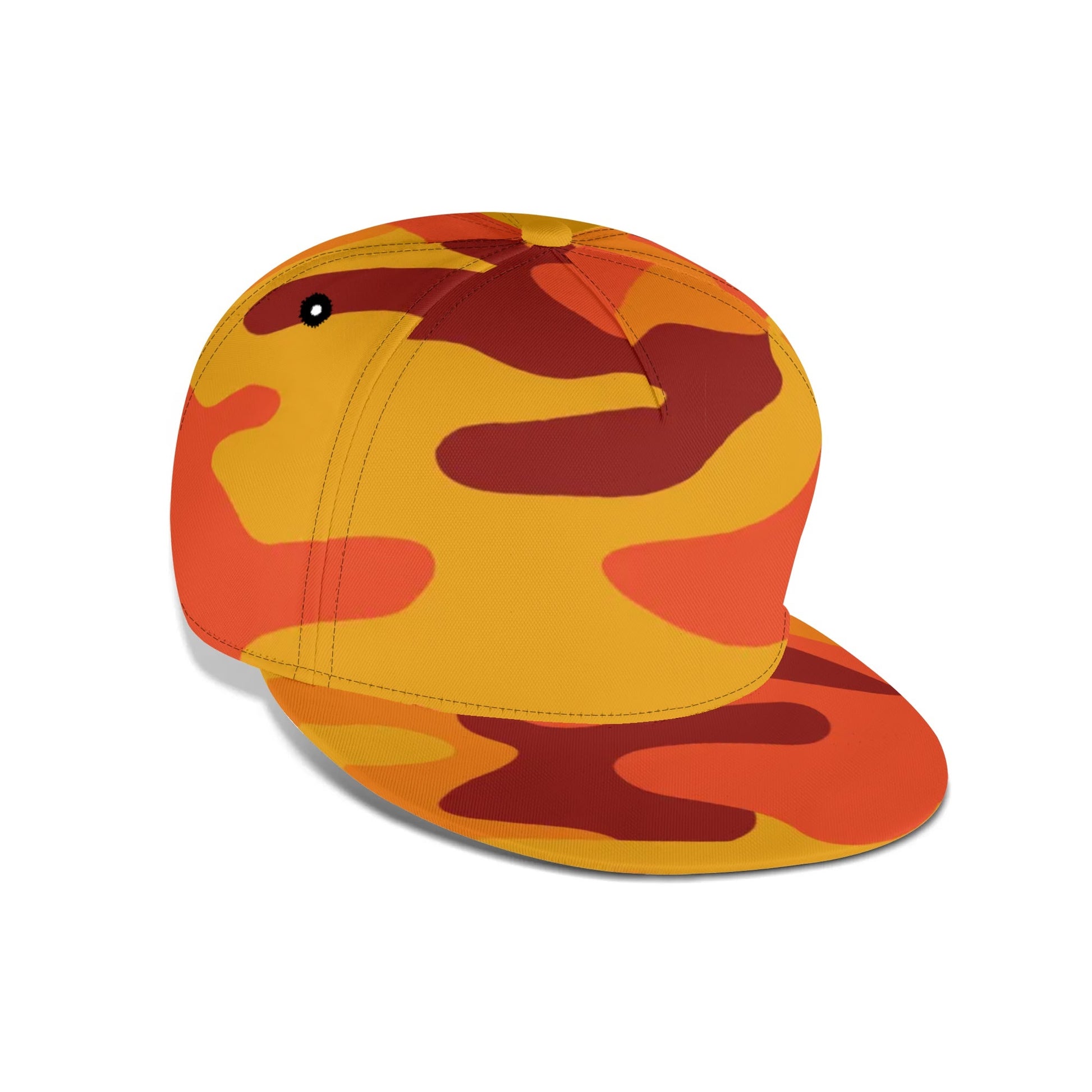 Camo Snapback | Orange & Red Camouflage Camo Colors